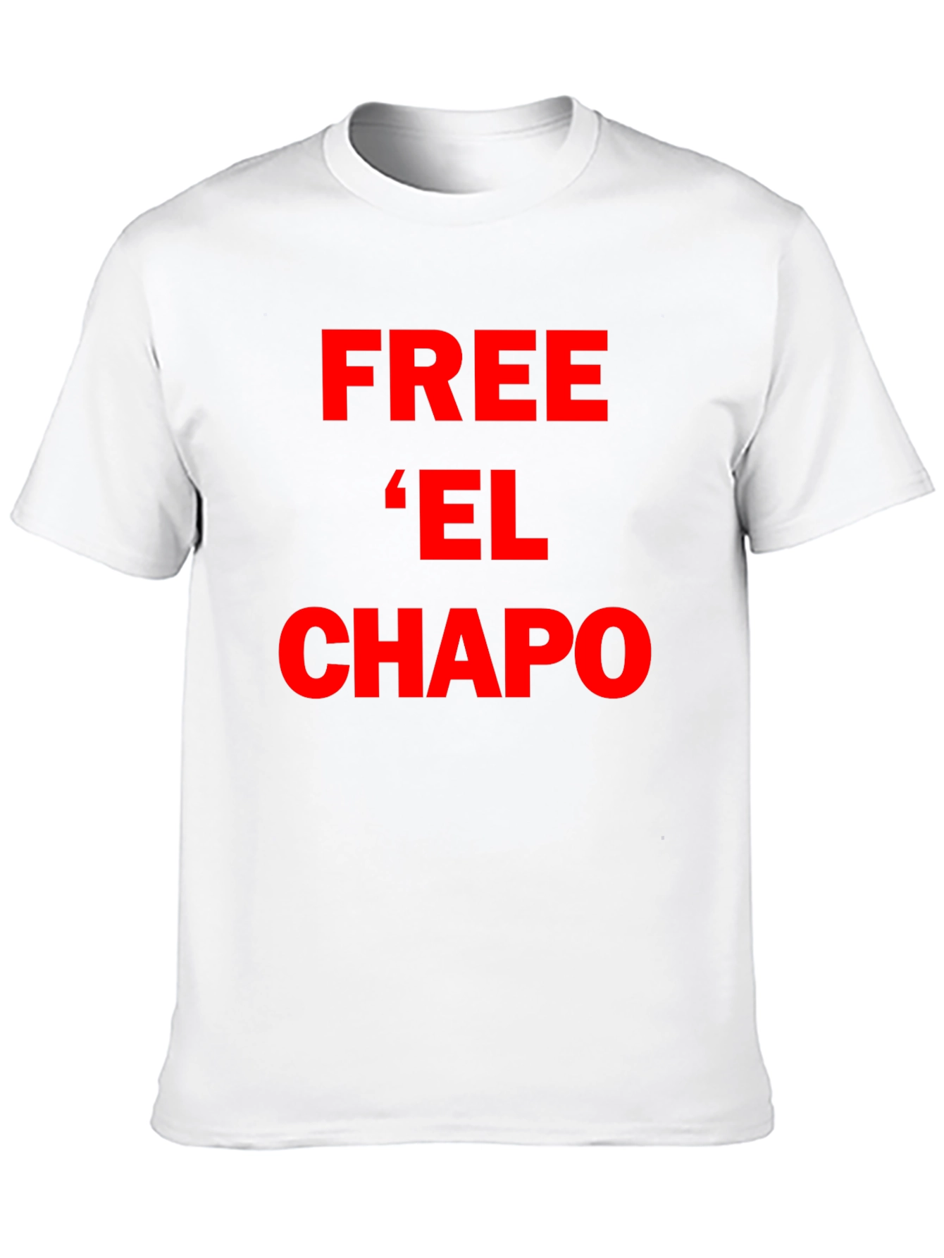 Free El Chapo T-Shirt - Bold Red Graphic Tee