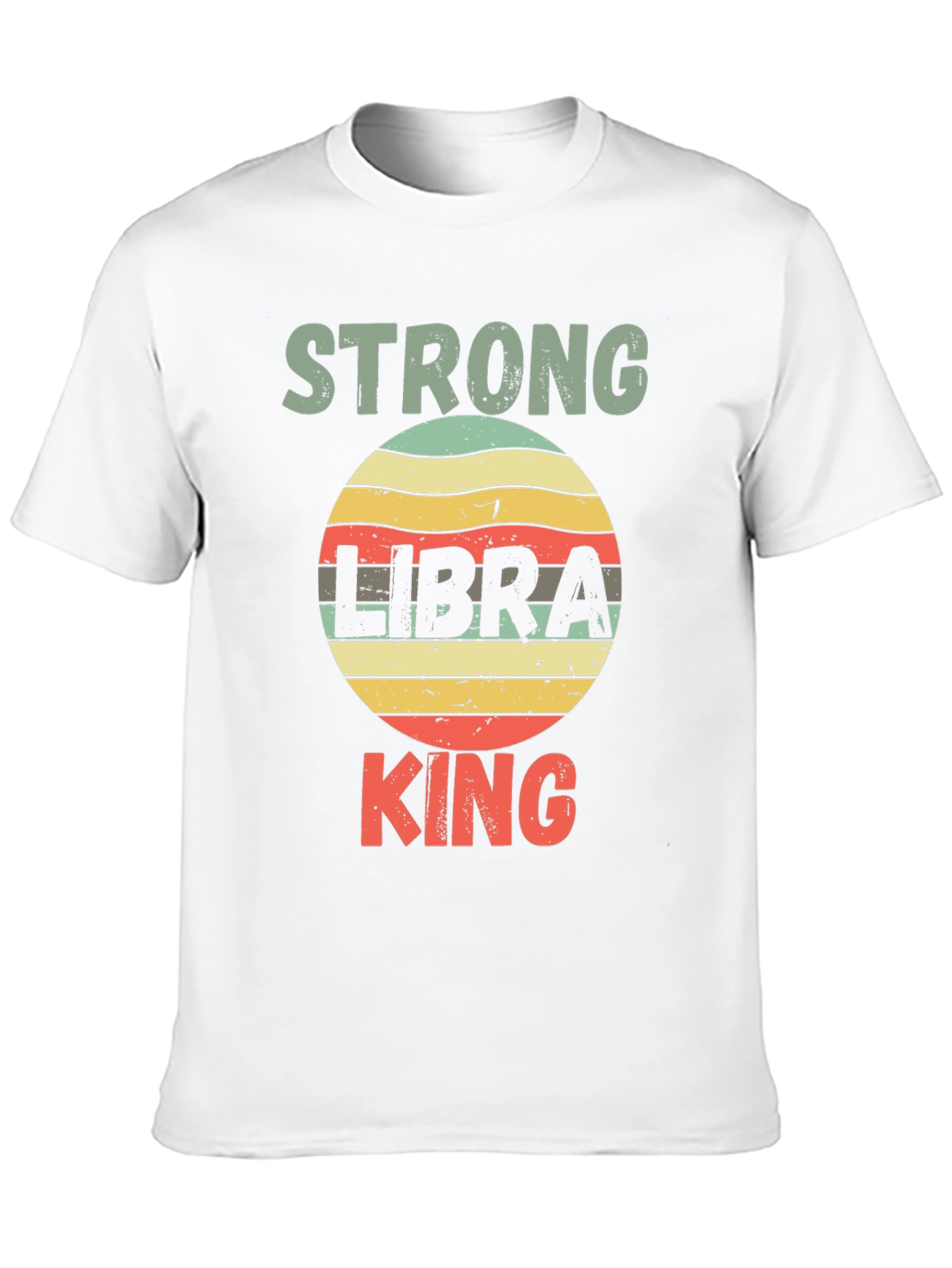 Strong Libra King T-Shirt - Zodiac Sign Tee