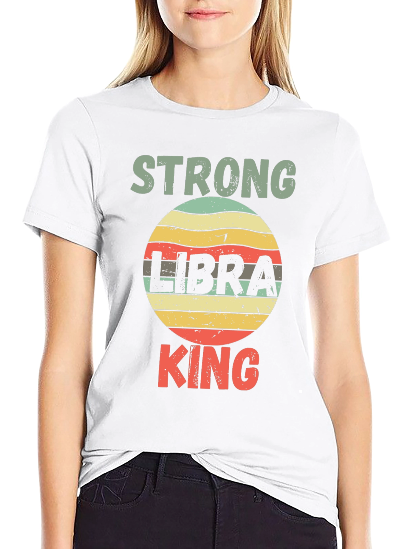 Strong Libra King T-Shirt - Zodiac Sign Tee