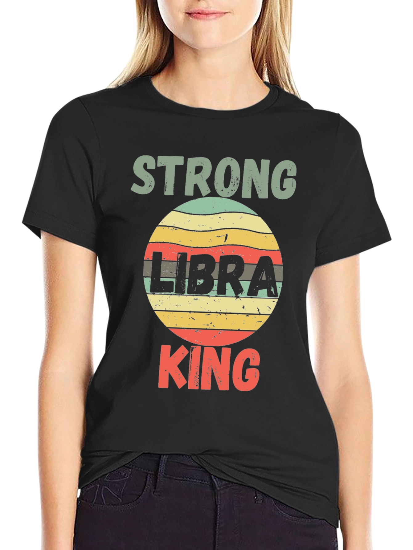 Strong Libra King T-Shirt - Zodiac Sign Tee