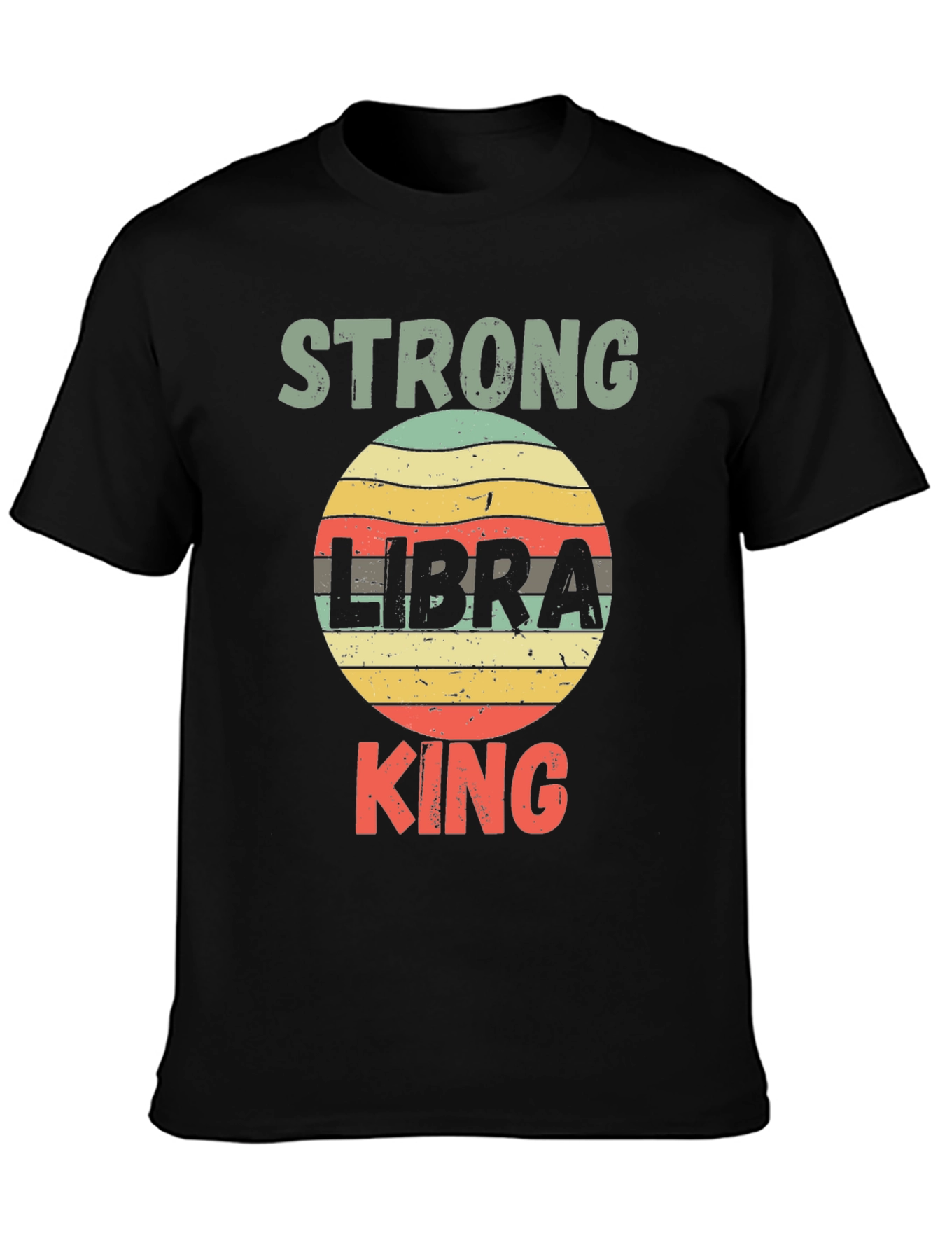 Strong Libra King T-Shirt - Zodiac Sign Tee