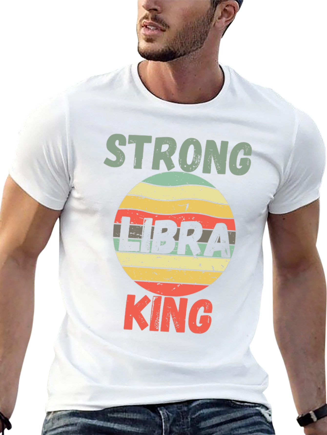 Strong Libra King T-Shirt - Zodiac Sign Tee