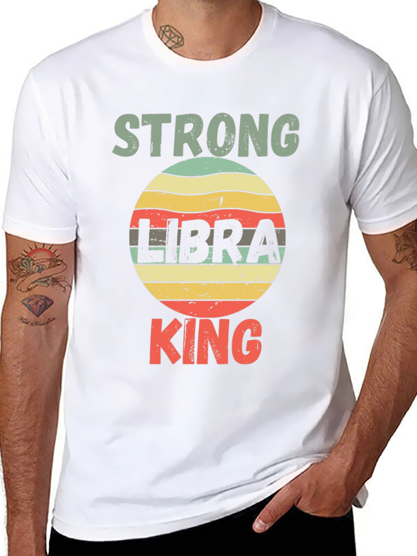 Strong Libra King T-Shirt - Zodiac Sign Tee