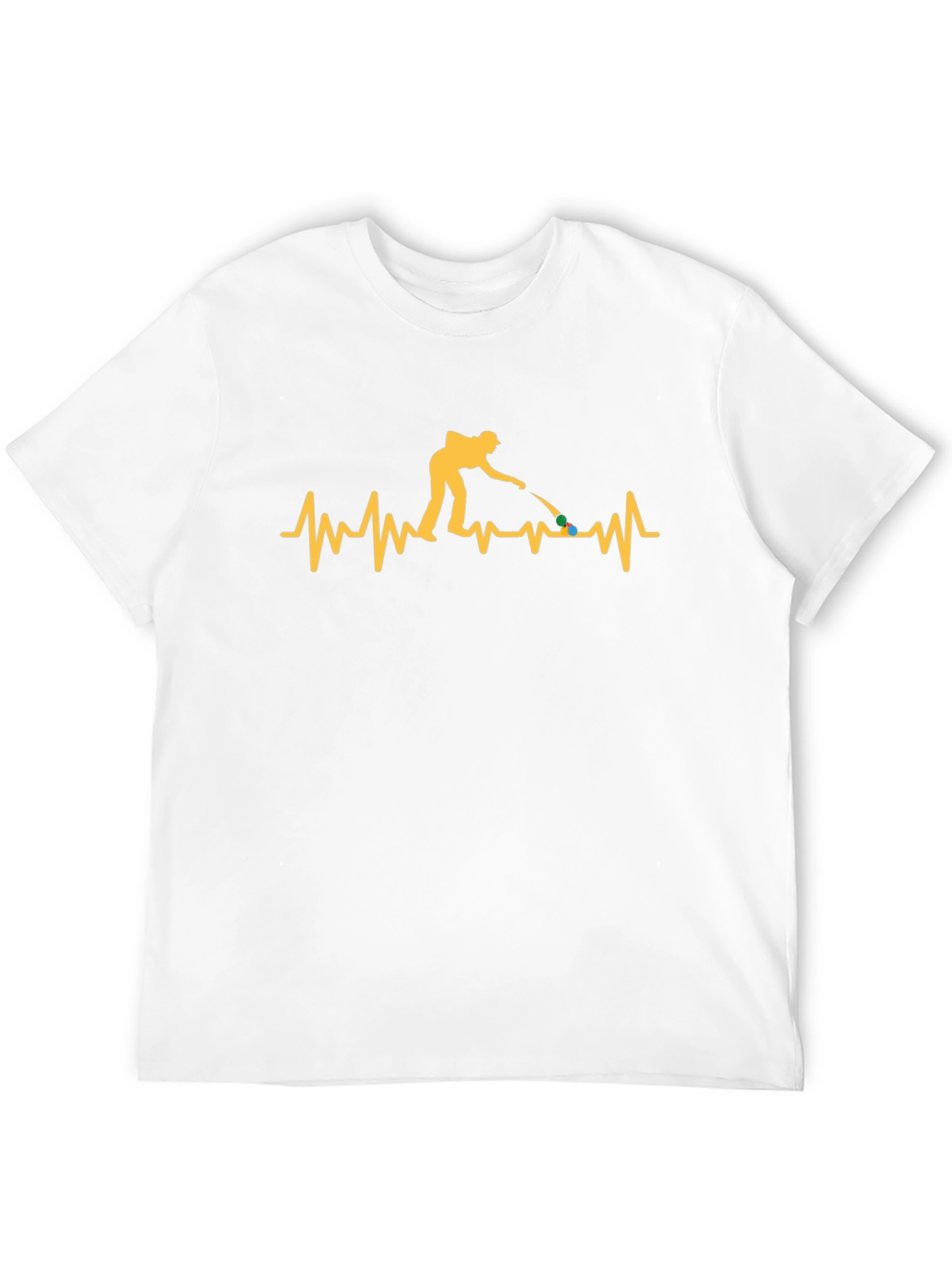 Pool Player Heartbeat Graphic T-Shirt