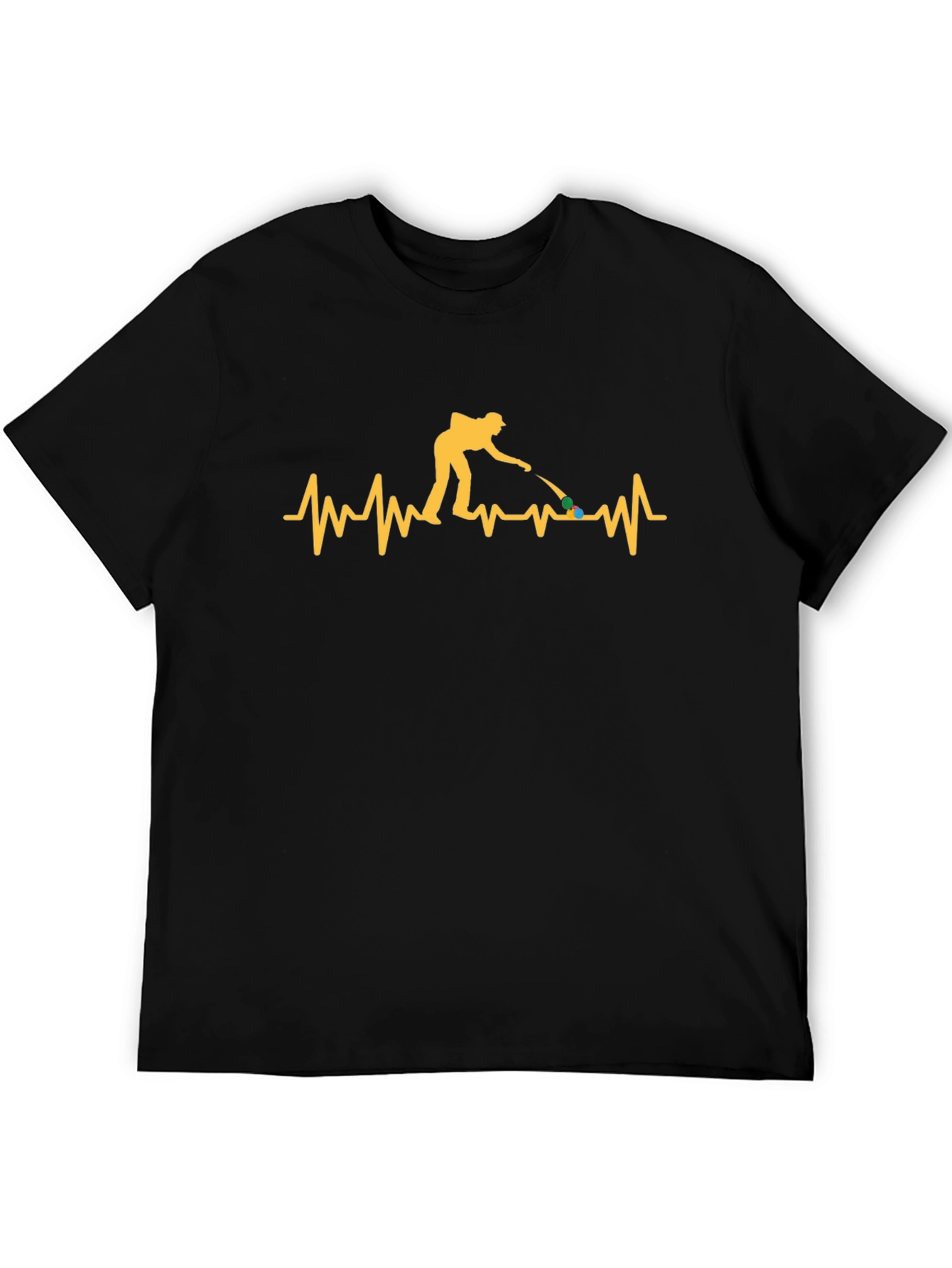 Pool Player Heartbeat Graphic T-Shirt