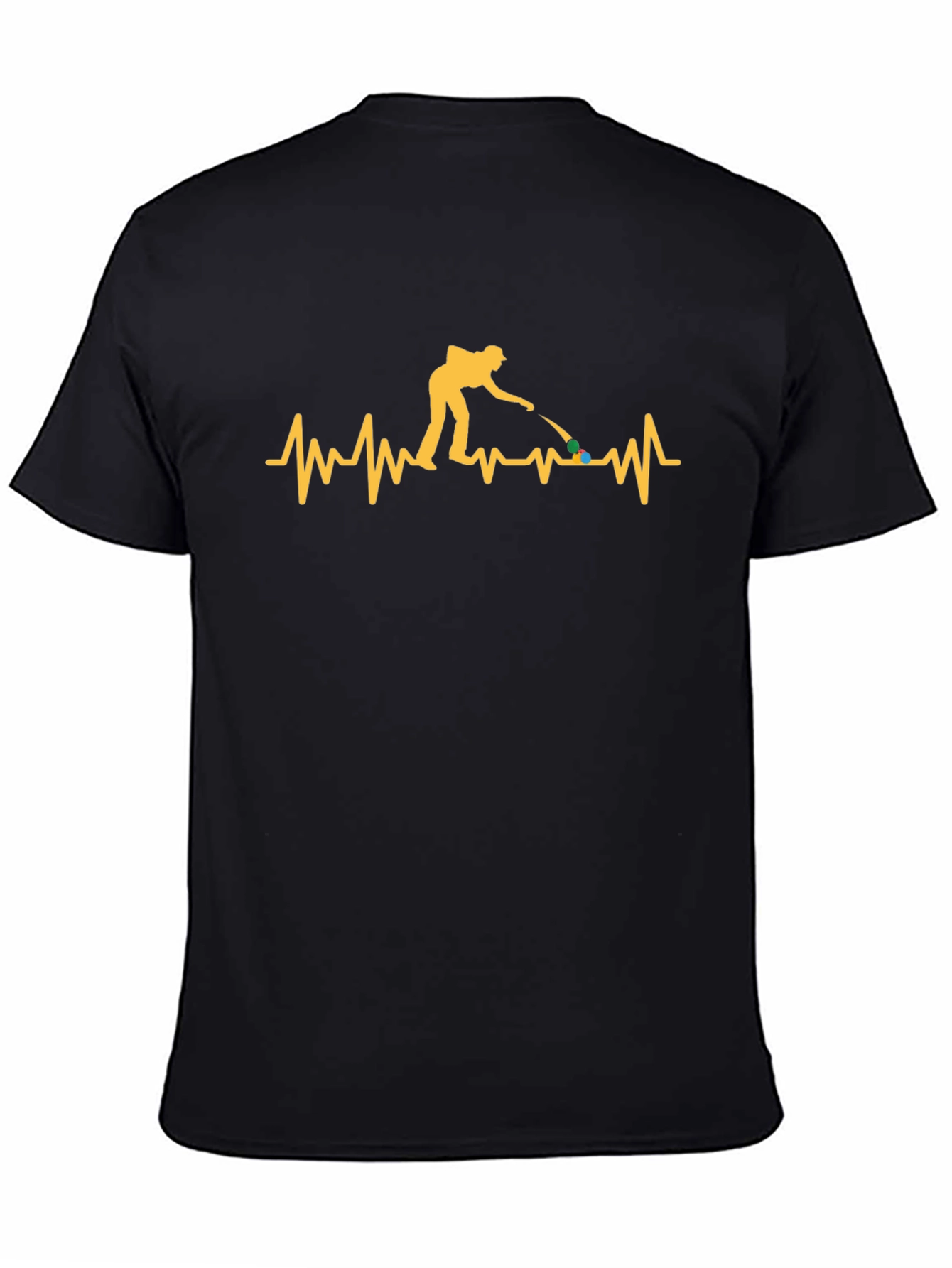 Pool Player Heartbeat Graphic T-Shirt