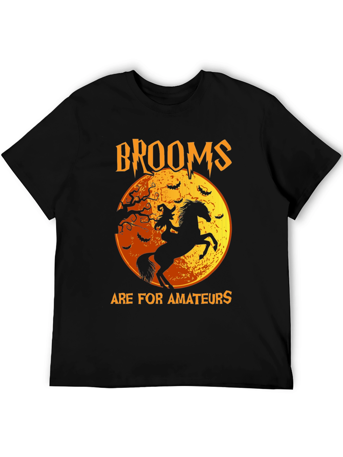 Halloween Witch & Horse Graphic Tee