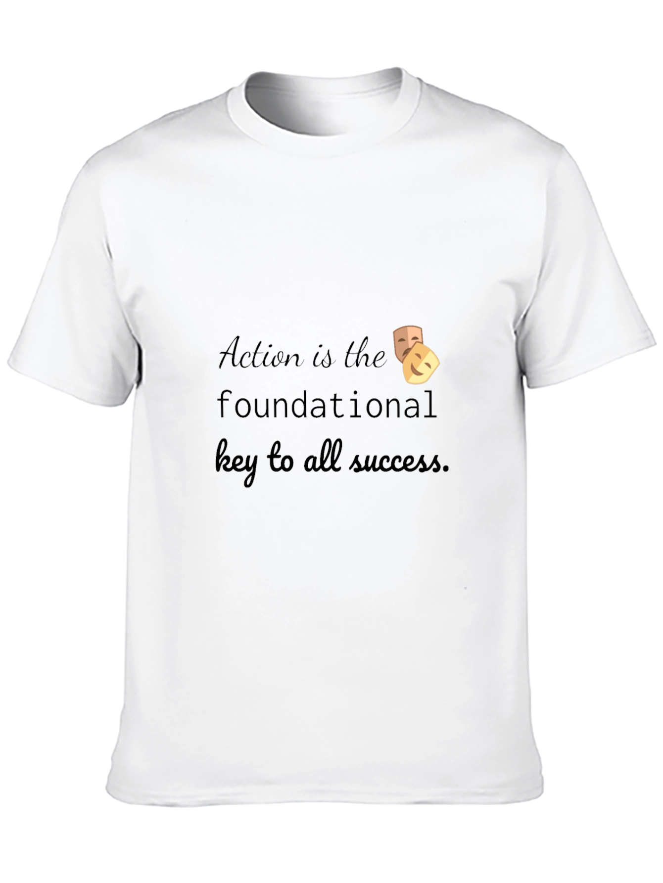 Action is the Key T-Shirt - Success Motivational Tee