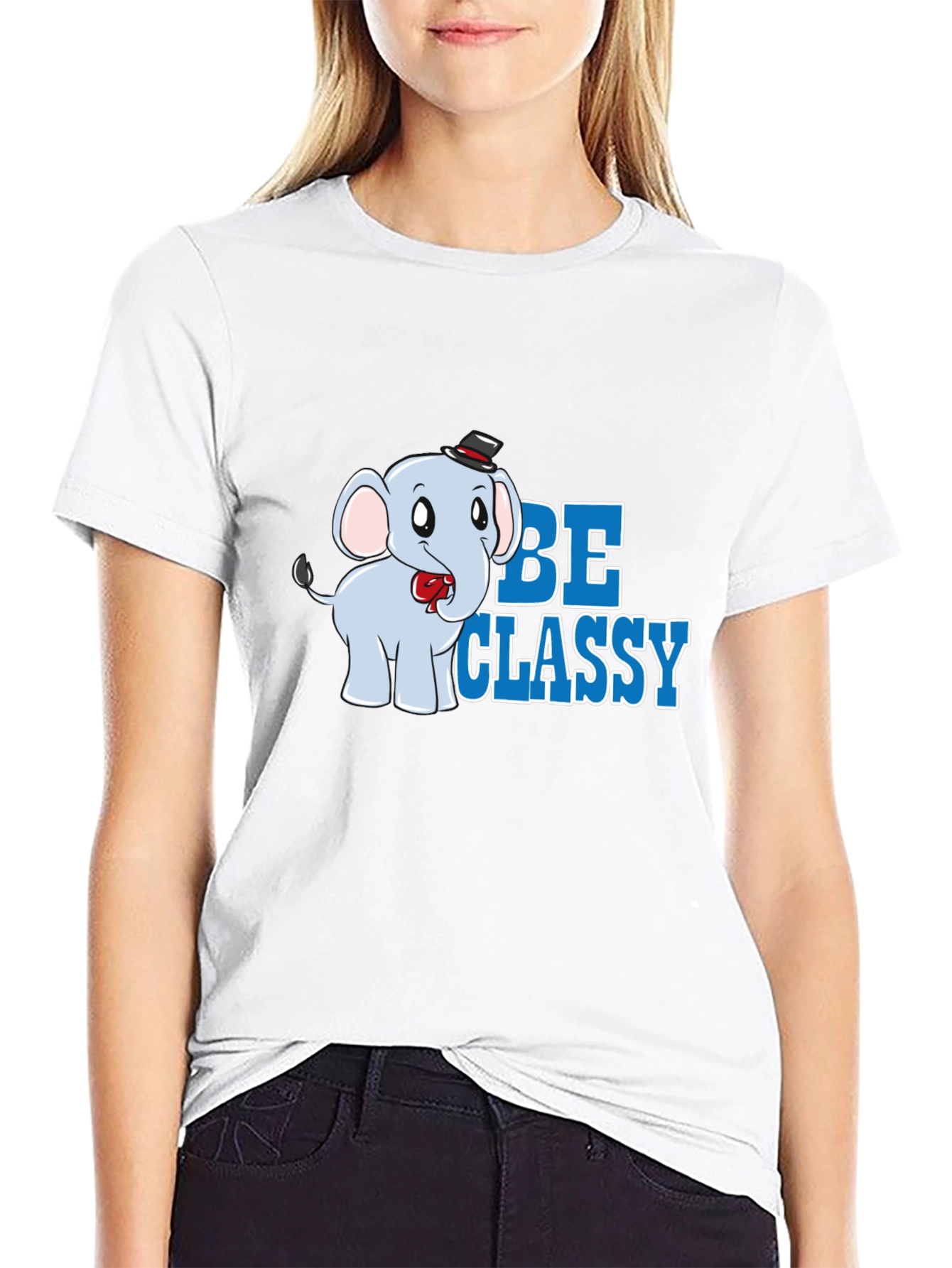 Be Classy Elephant Tee - Trendy Graphic T-Shirt