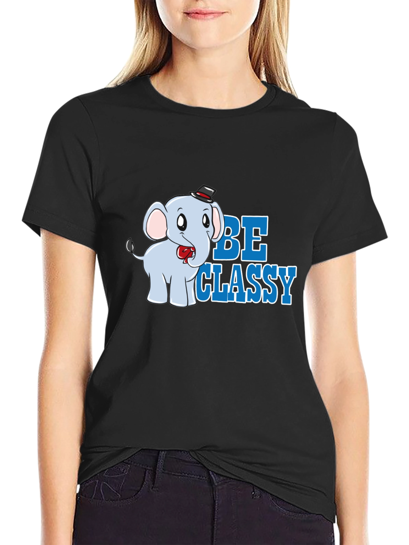 Be Classy Elephant Tee - Trendy Graphic T-Shirt