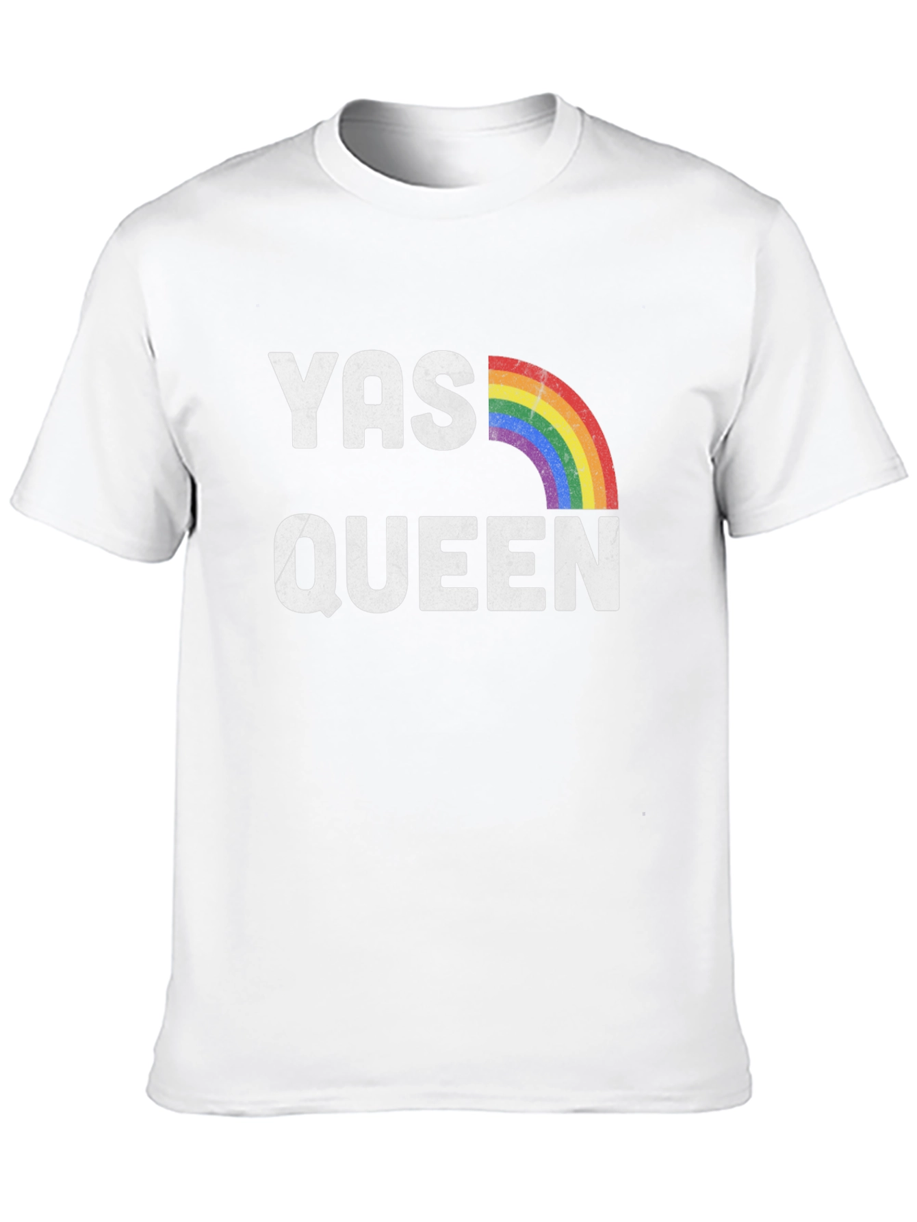 YAS QUEEN Rainbow Graphic T-Shirt - LGBTQ+ Pride Tee