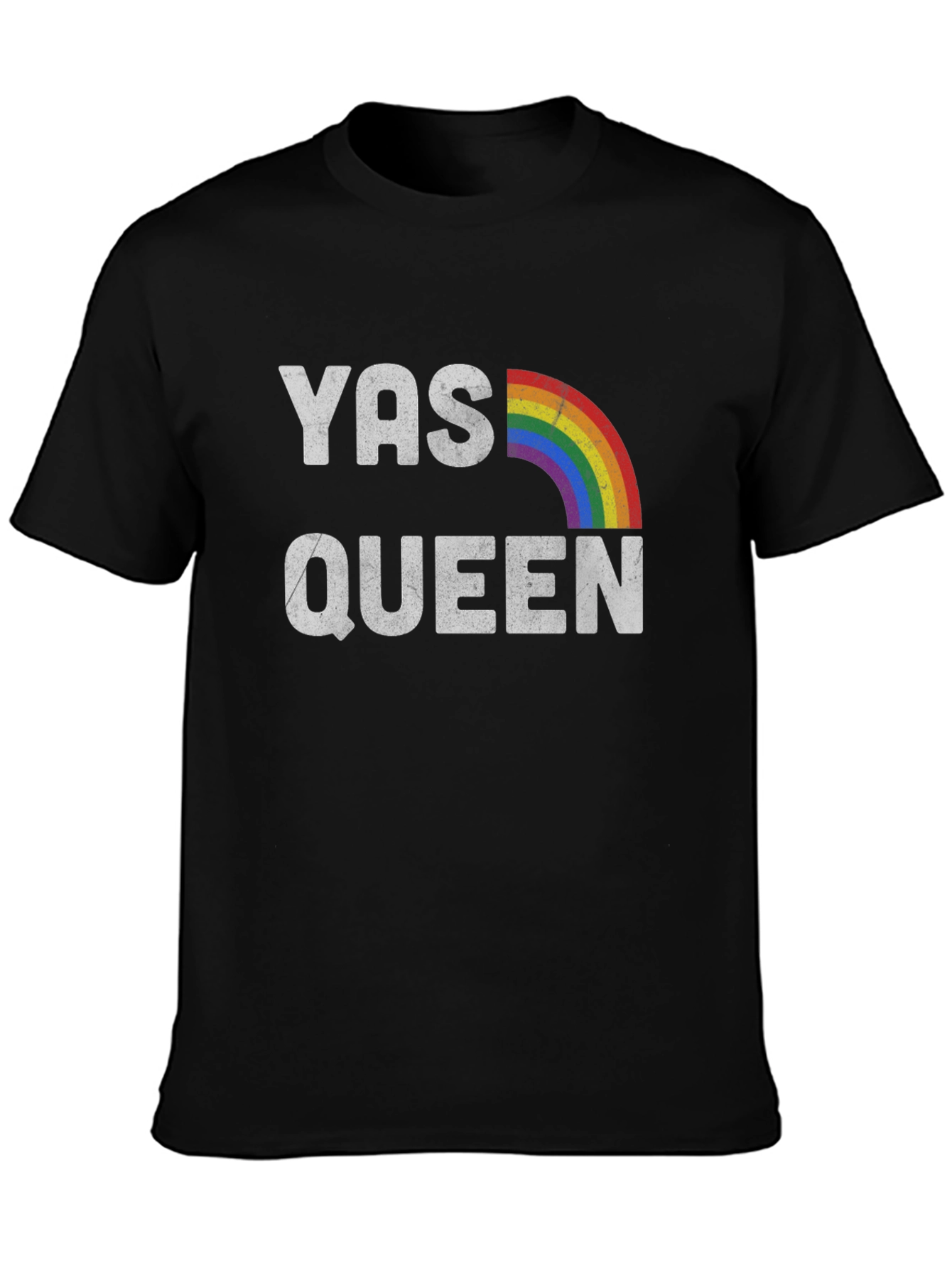 YAS QUEEN Rainbow Graphic T-Shirt - LGBTQ+ Pride Tee