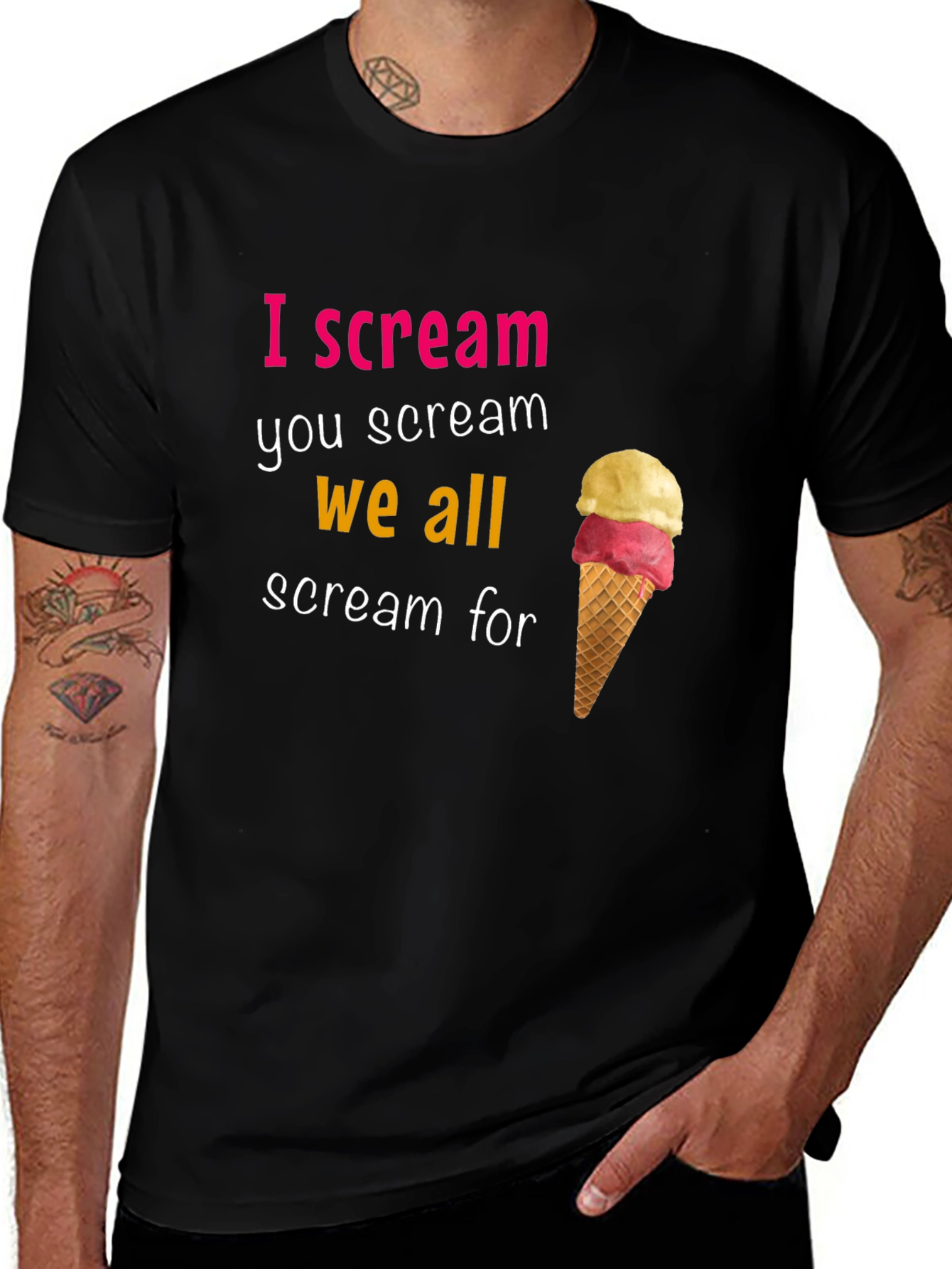 I Scream Graphic T-Shirt