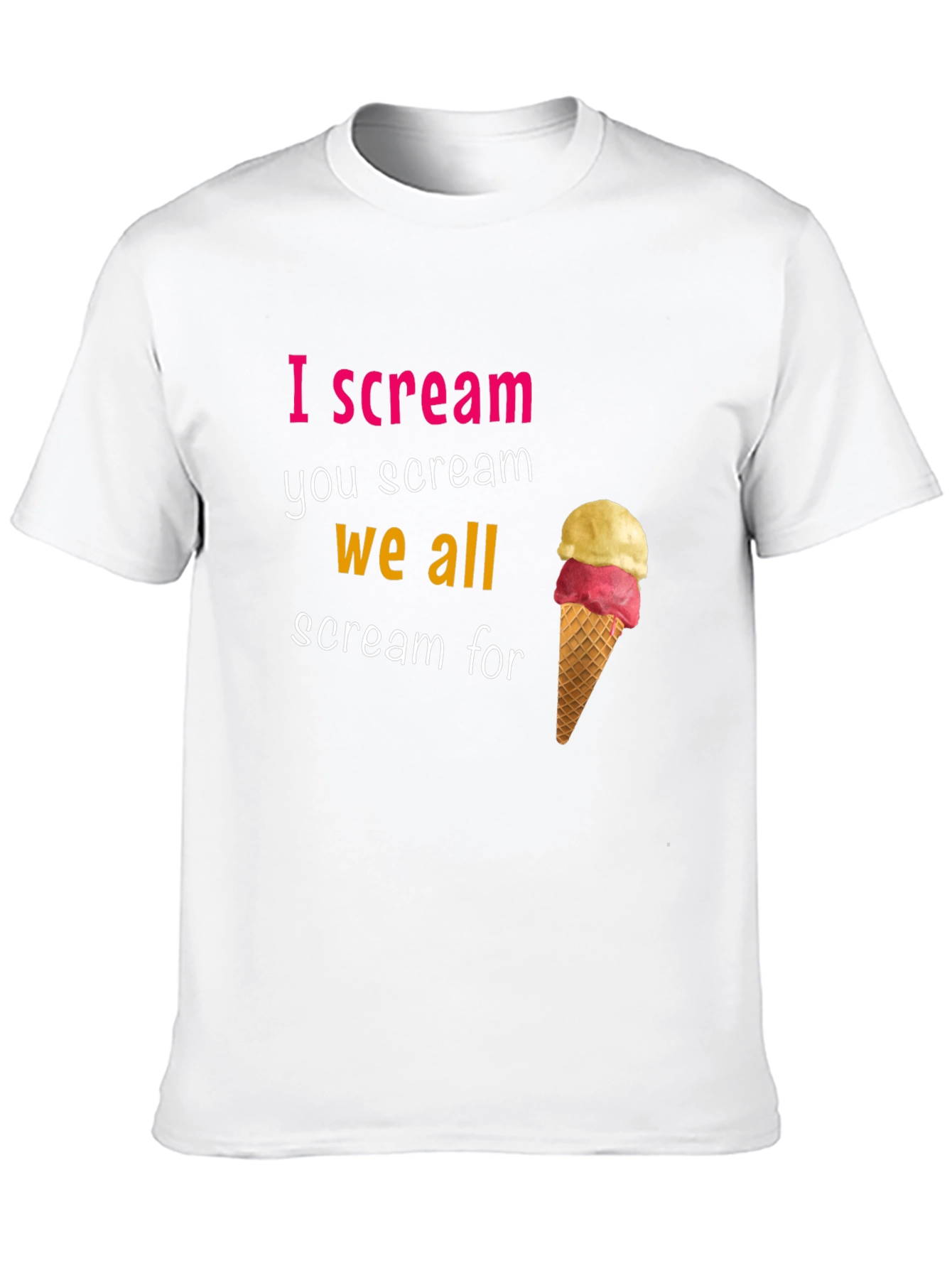 I Scream Graphic T-Shirt