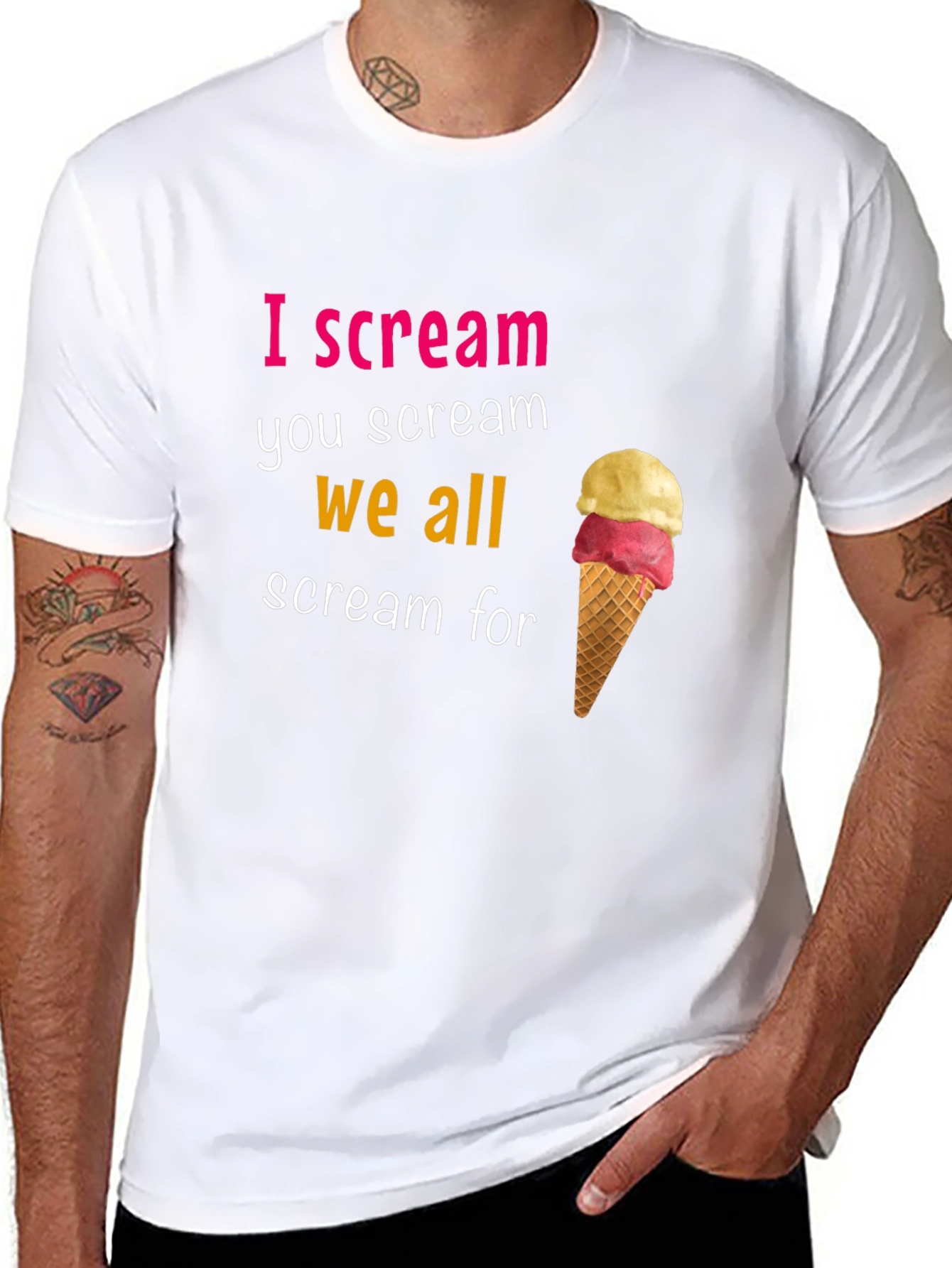 I Scream Graphic T-Shirt