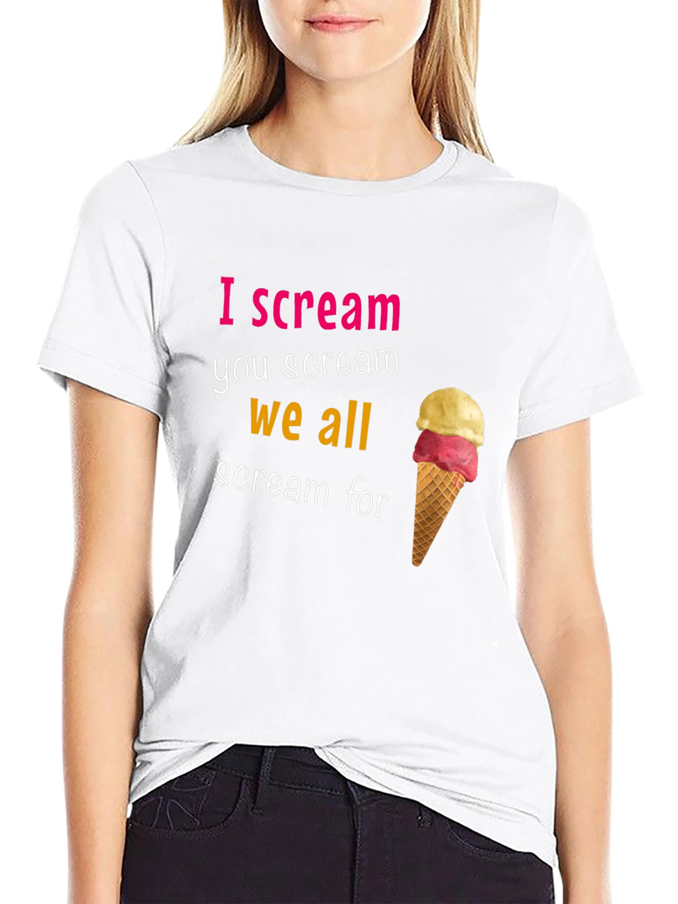 I Scream Graphic T-Shirt