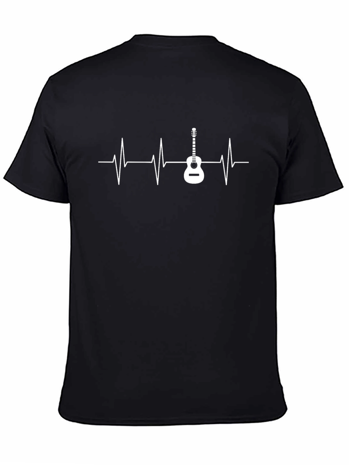 Guitar Heartbeat Graphic T-Shirt - Music Lover Tee