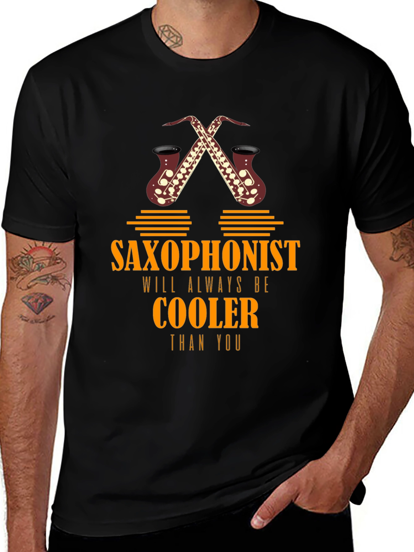 Saxophonist Cooler Graphic Tee - Music Lover T-Shirt
