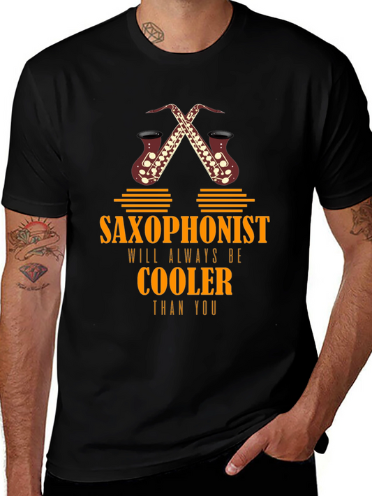 Saxophonist Cooler Graphic Tee - Music Lover T-Shirt