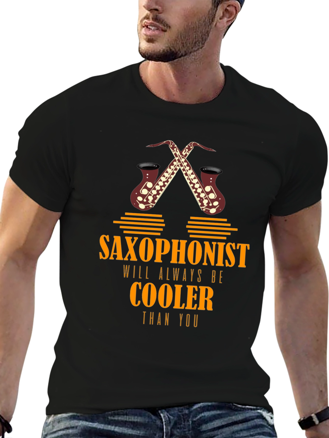 Saxophonist Cooler Graphic Tee - Music Lover T-Shirt