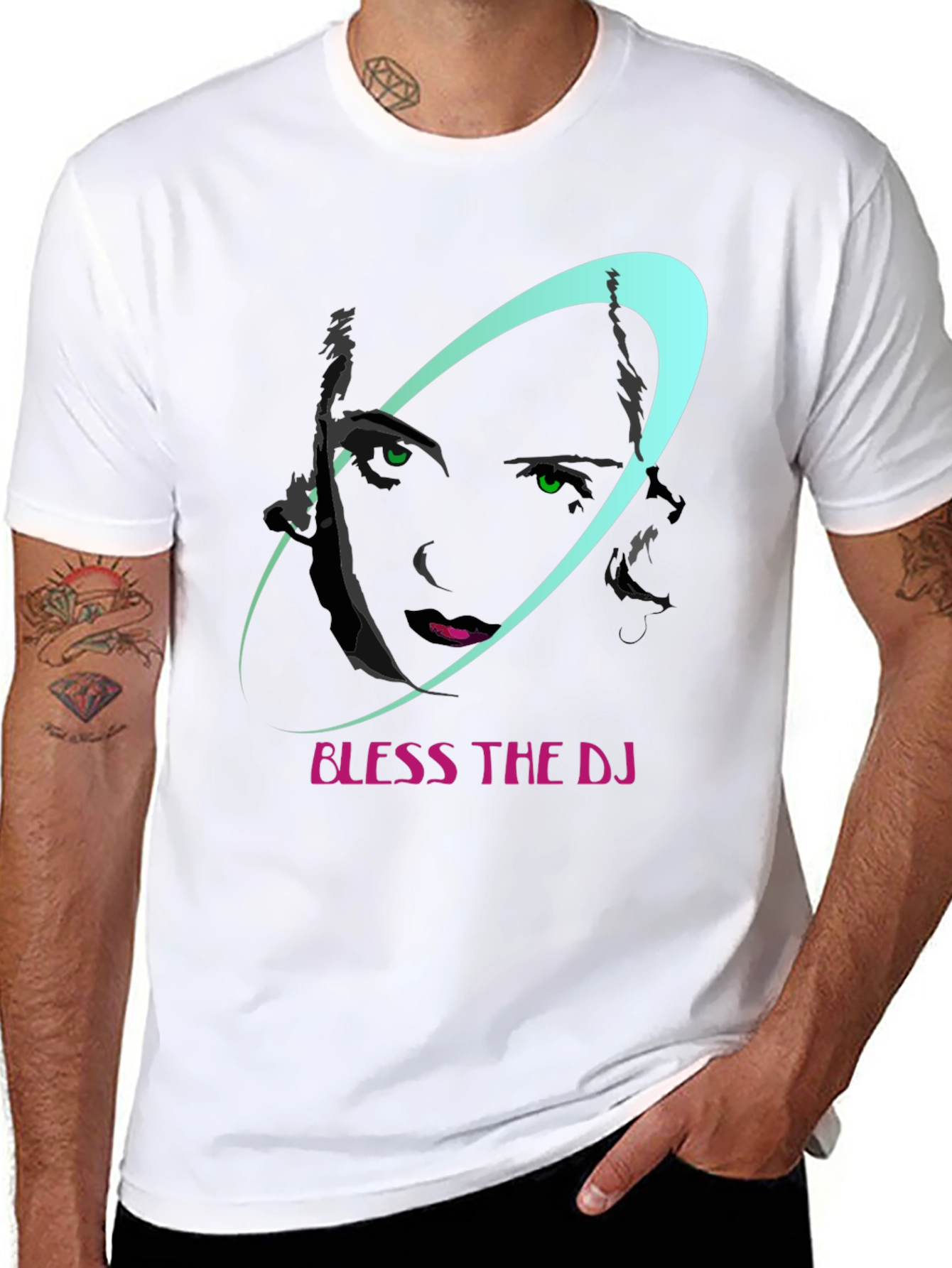 Bless The DJ Black Graphic Tee