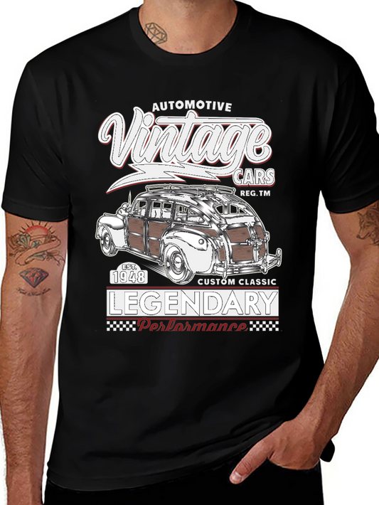 Vintage Automotive T-Shirt - Classic Car Design