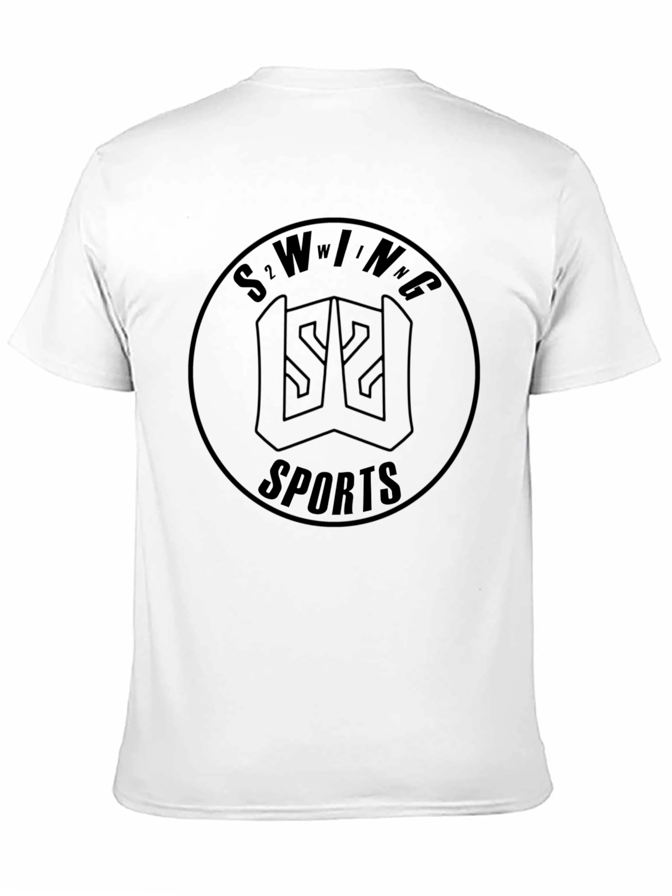 S2wing Sports Black Graphic Tee - Modern Style