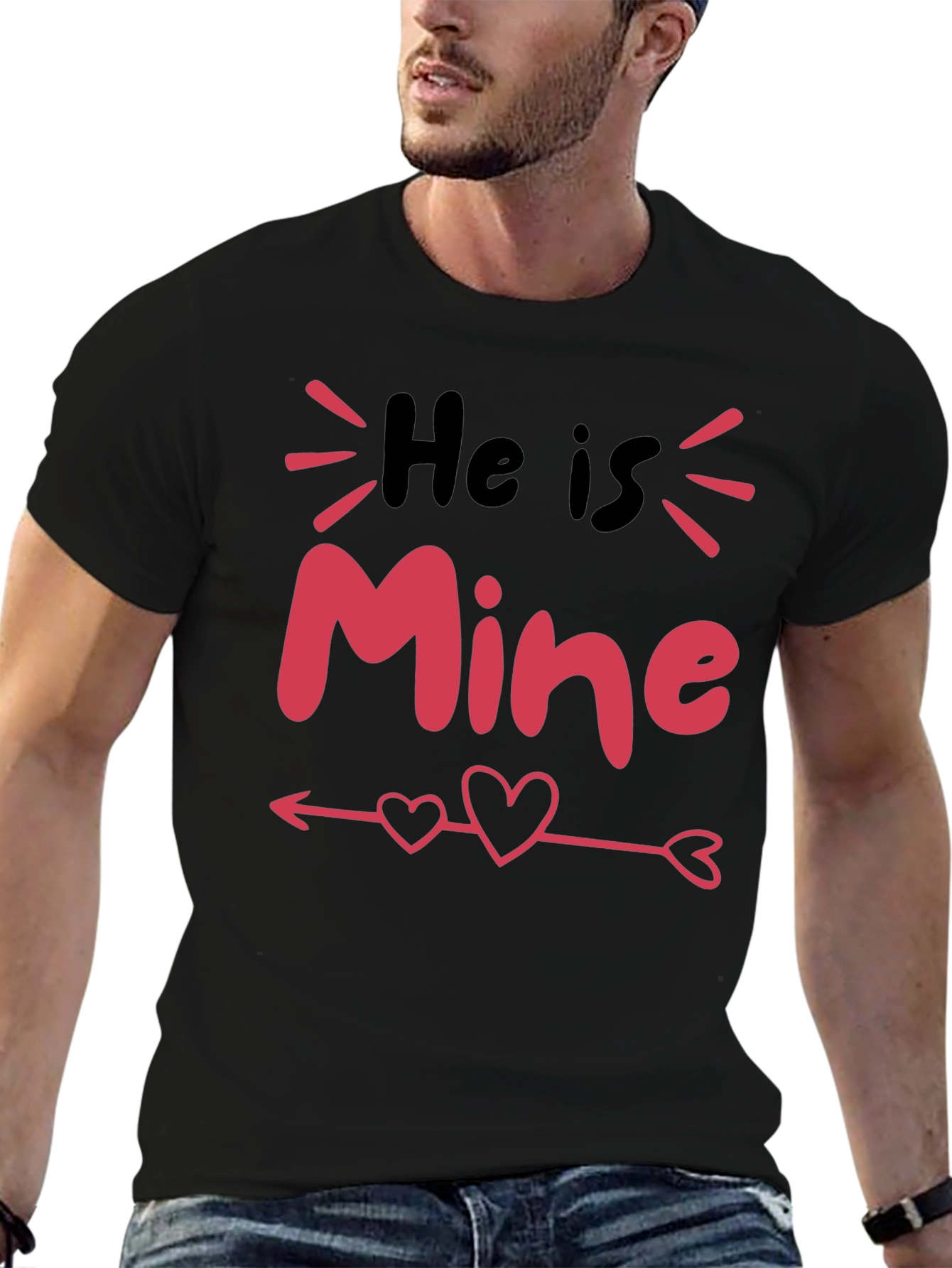 He Is Mine Valentines Day T-Shirt