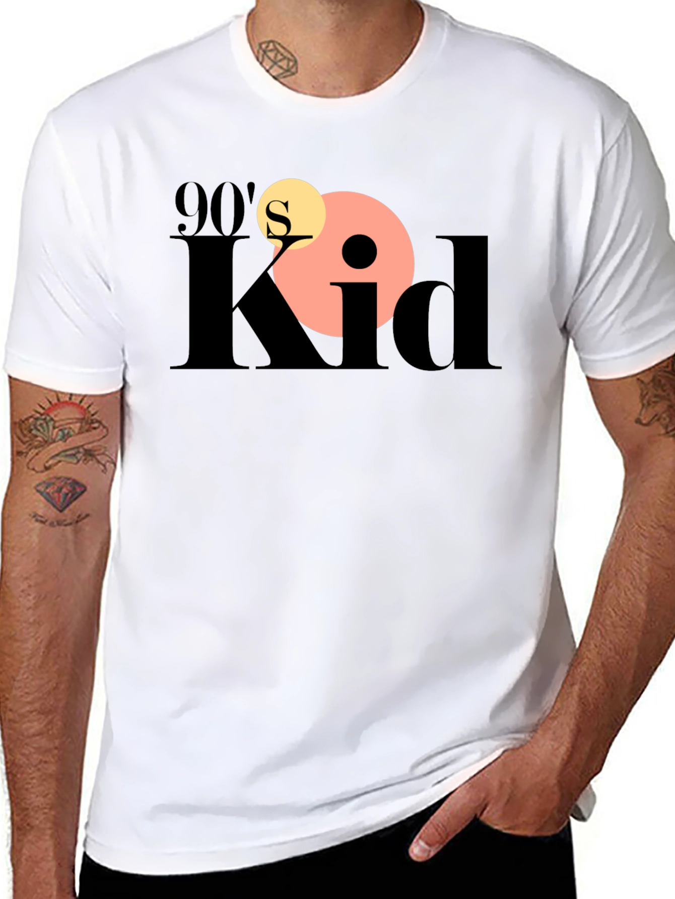 90s Kid Graphic Tee - Black