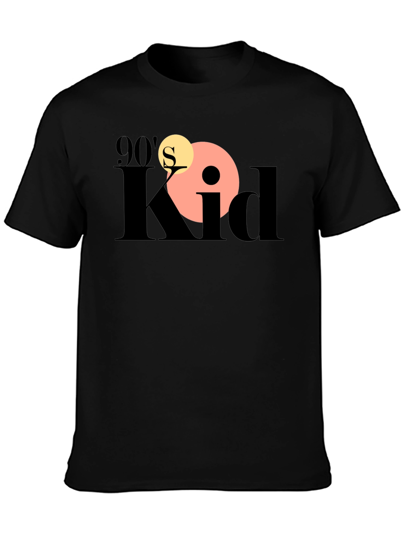 90s Kid Graphic Tee - Black