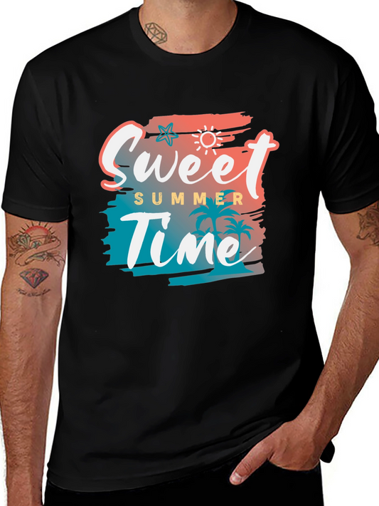 Sweet Summer Time Black Graphic Tee