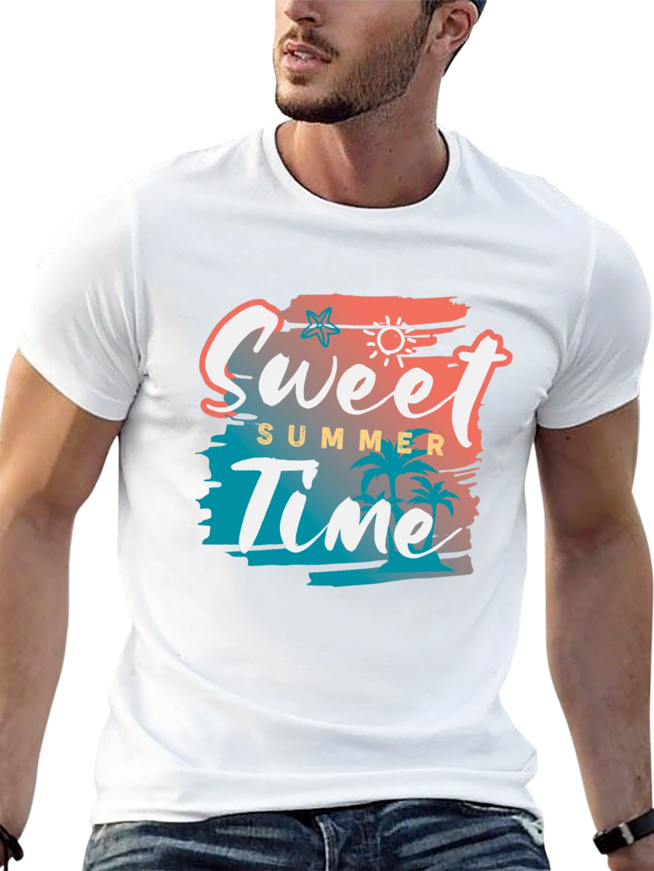 Sweet Summer Time Black Graphic Tee