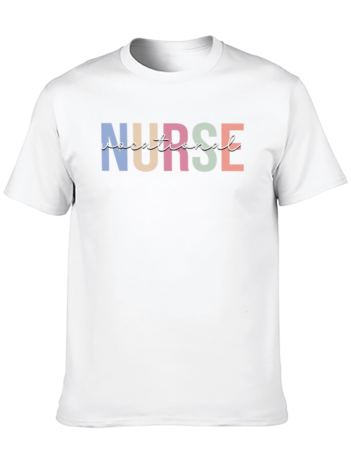Vocational Nurse T-Shirt - Black Cotton Blend