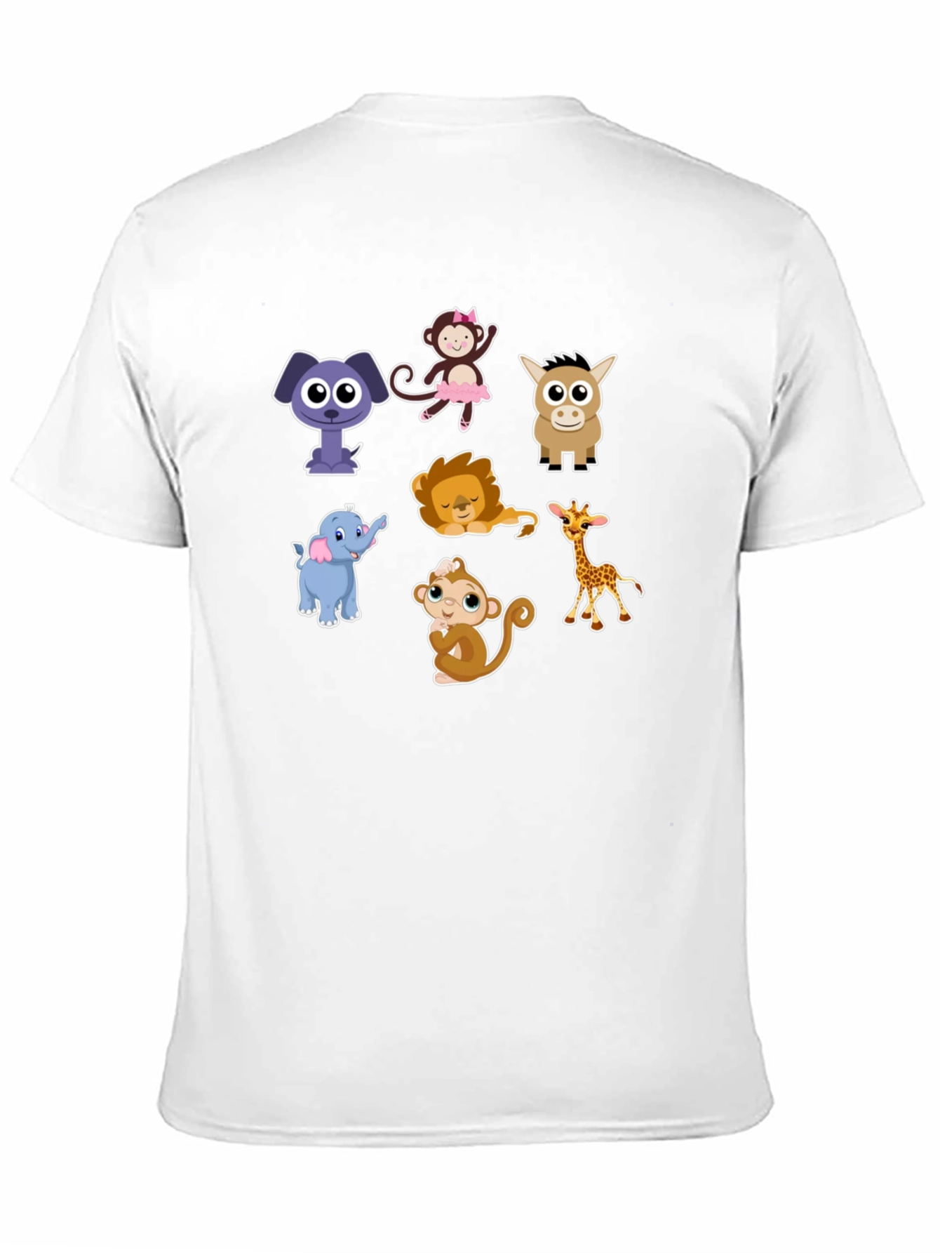 Cute Cartoon Animals Graphic Tee