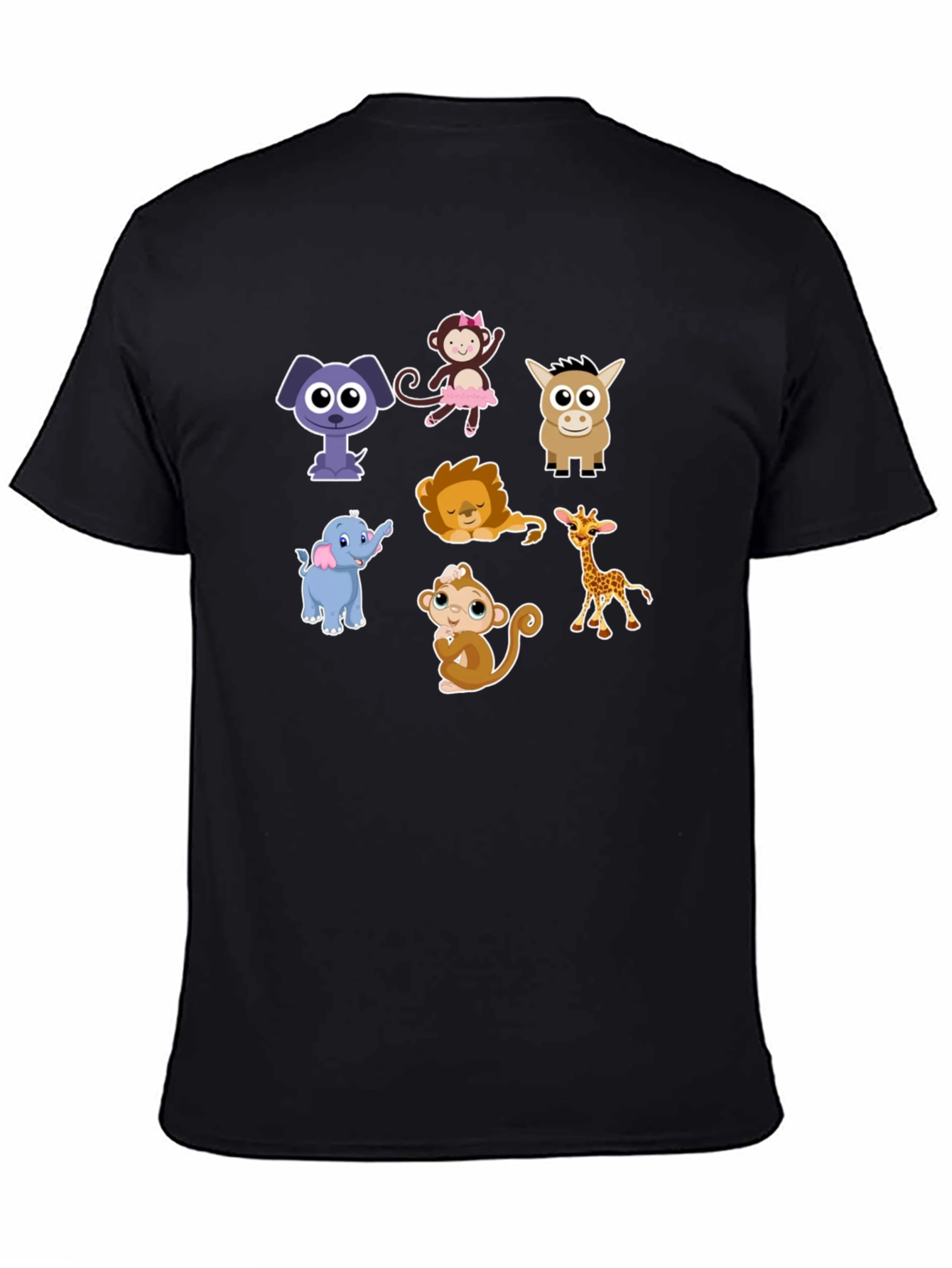 Cute Cartoon Animals Graphic Tee
