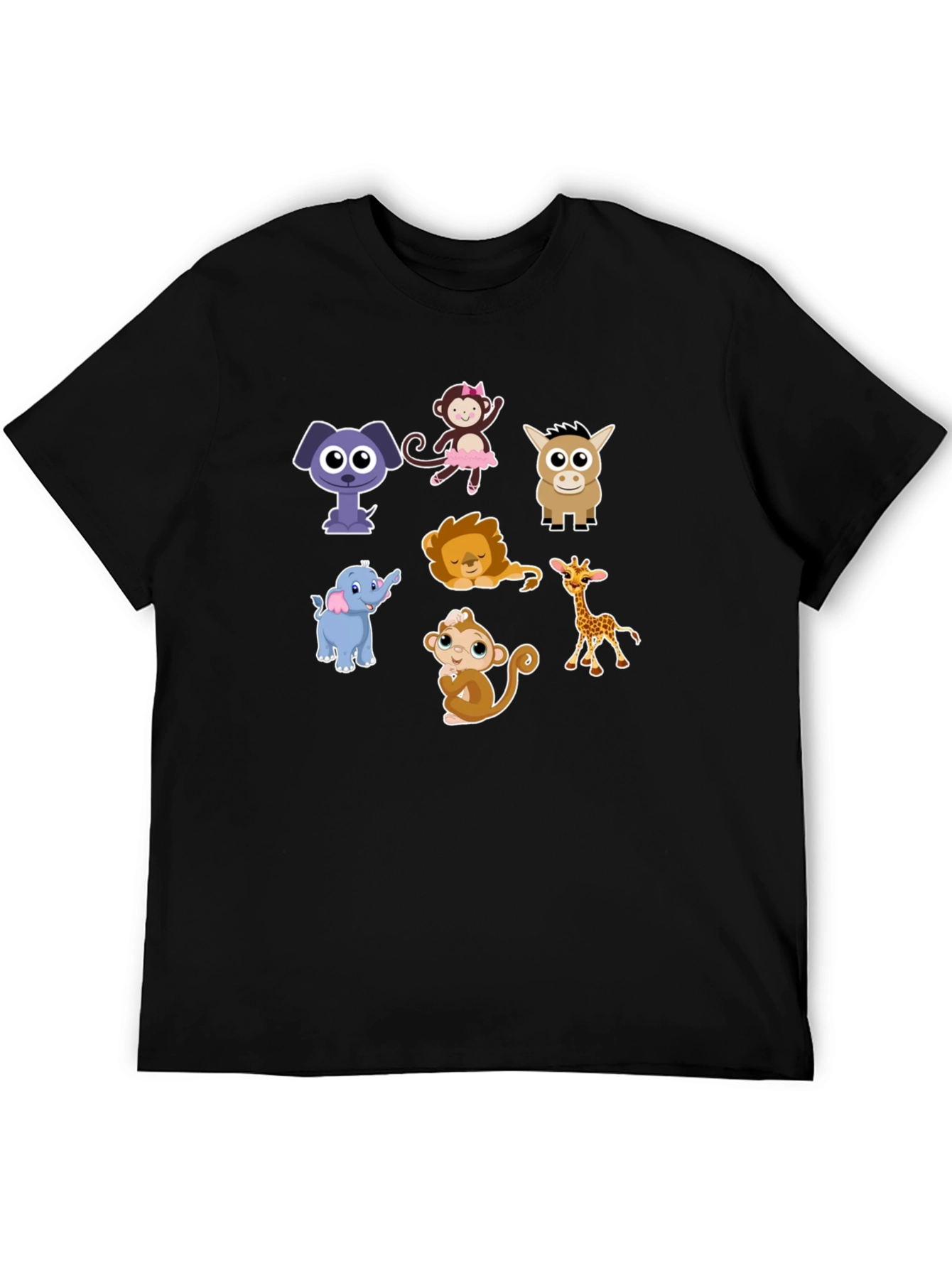 Cute Cartoon Animals Graphic Tee