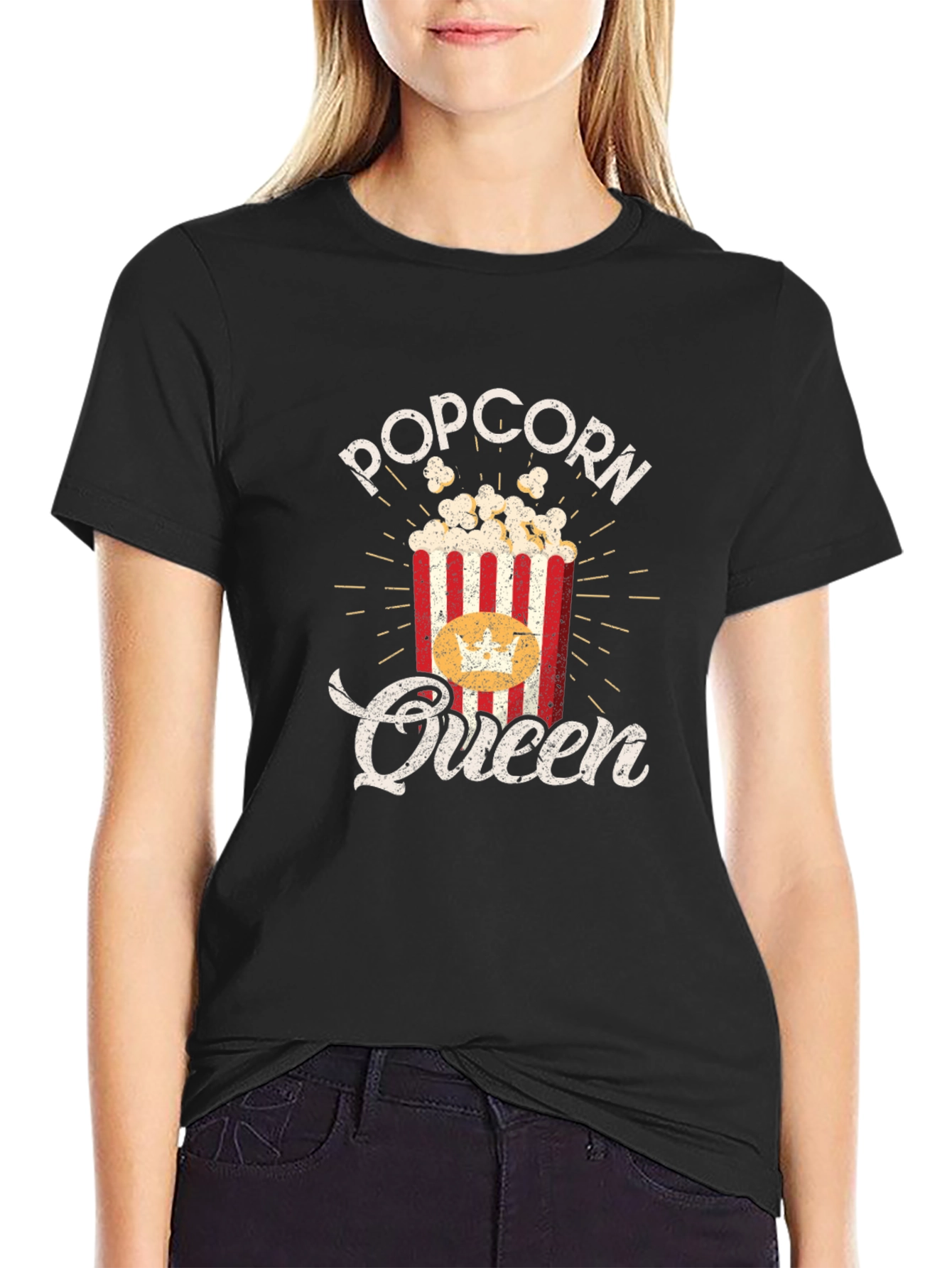 Popcorn Queen Graphic T-Shirt