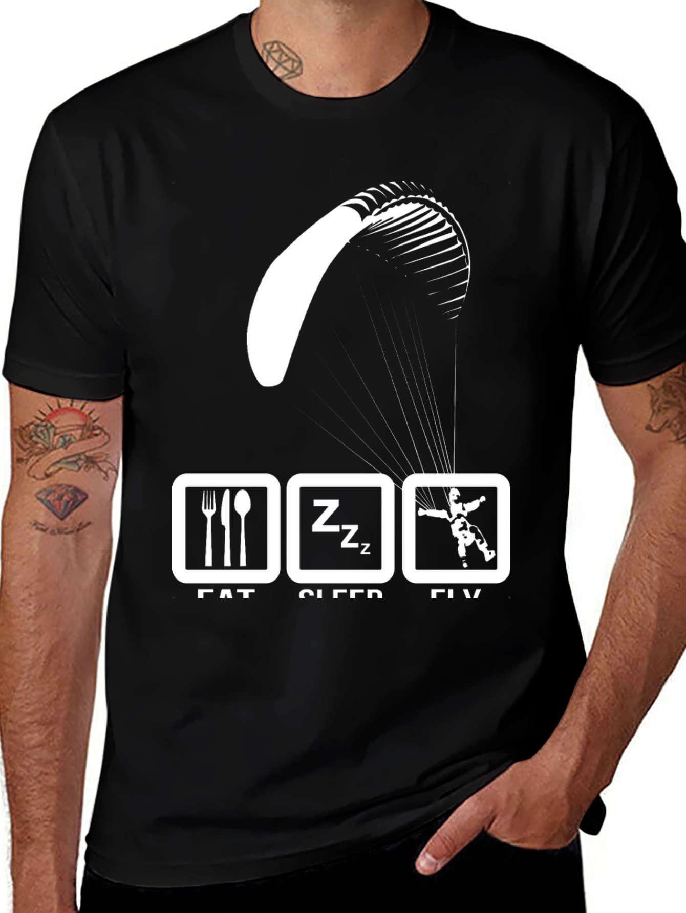 Eat Sleep Fly Paragliding T-Shirt