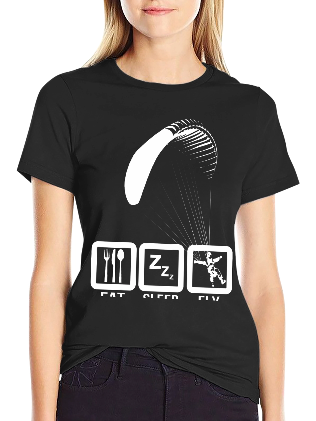 Eat Sleep Fly Paragliding T-Shirt