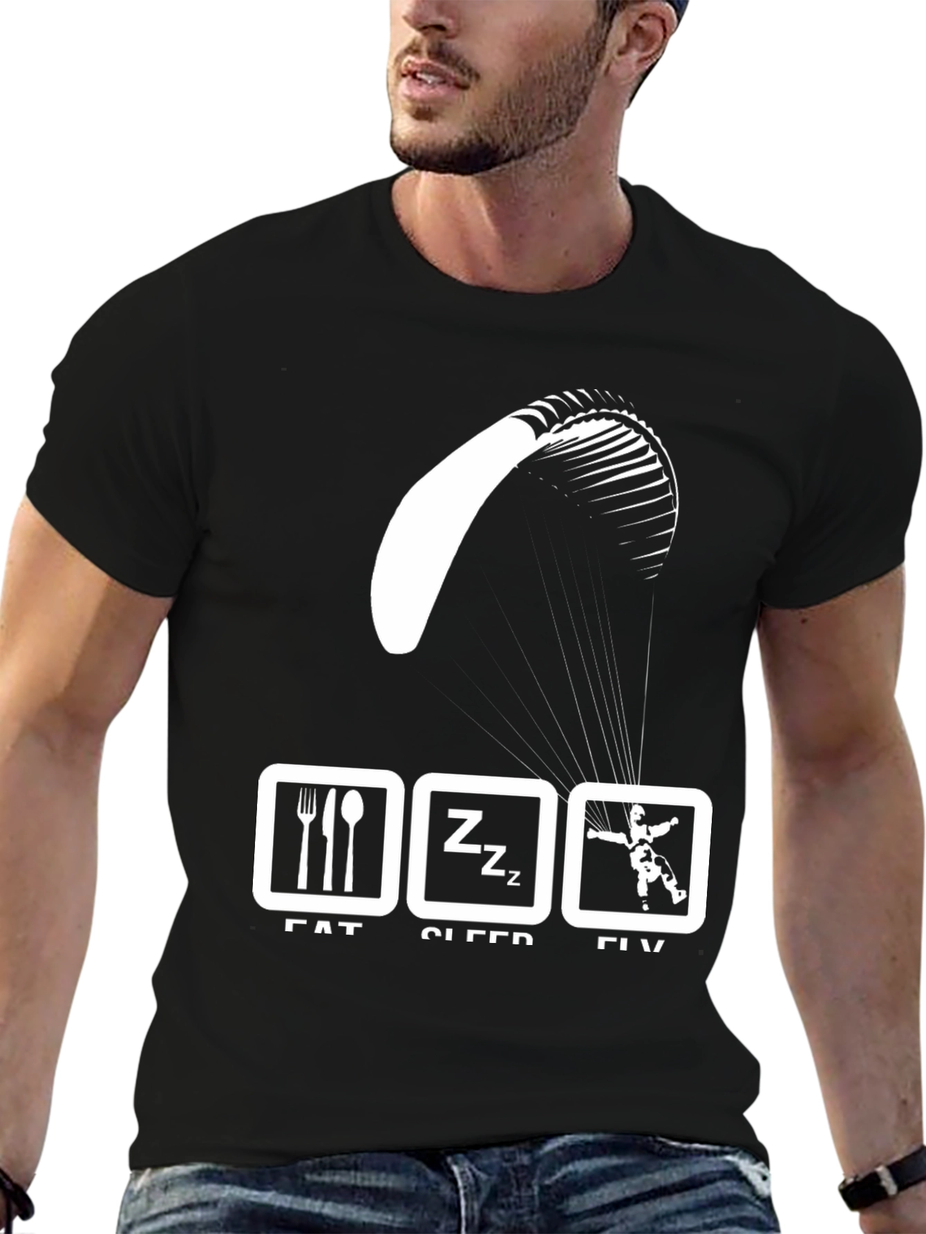 Eat Sleep Fly Paragliding T-Shirt