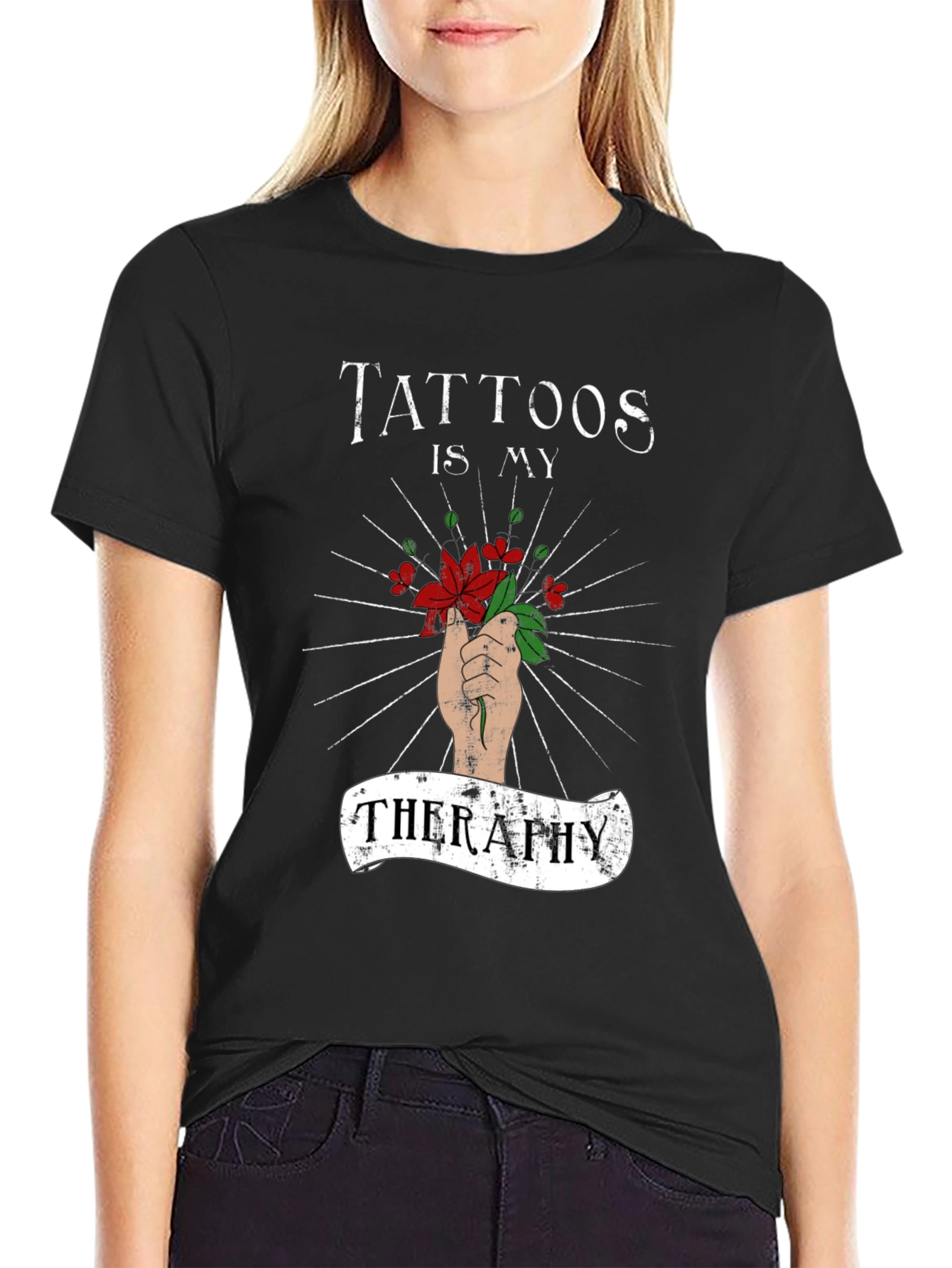 Tattoos is My Therapy Graphic Tee