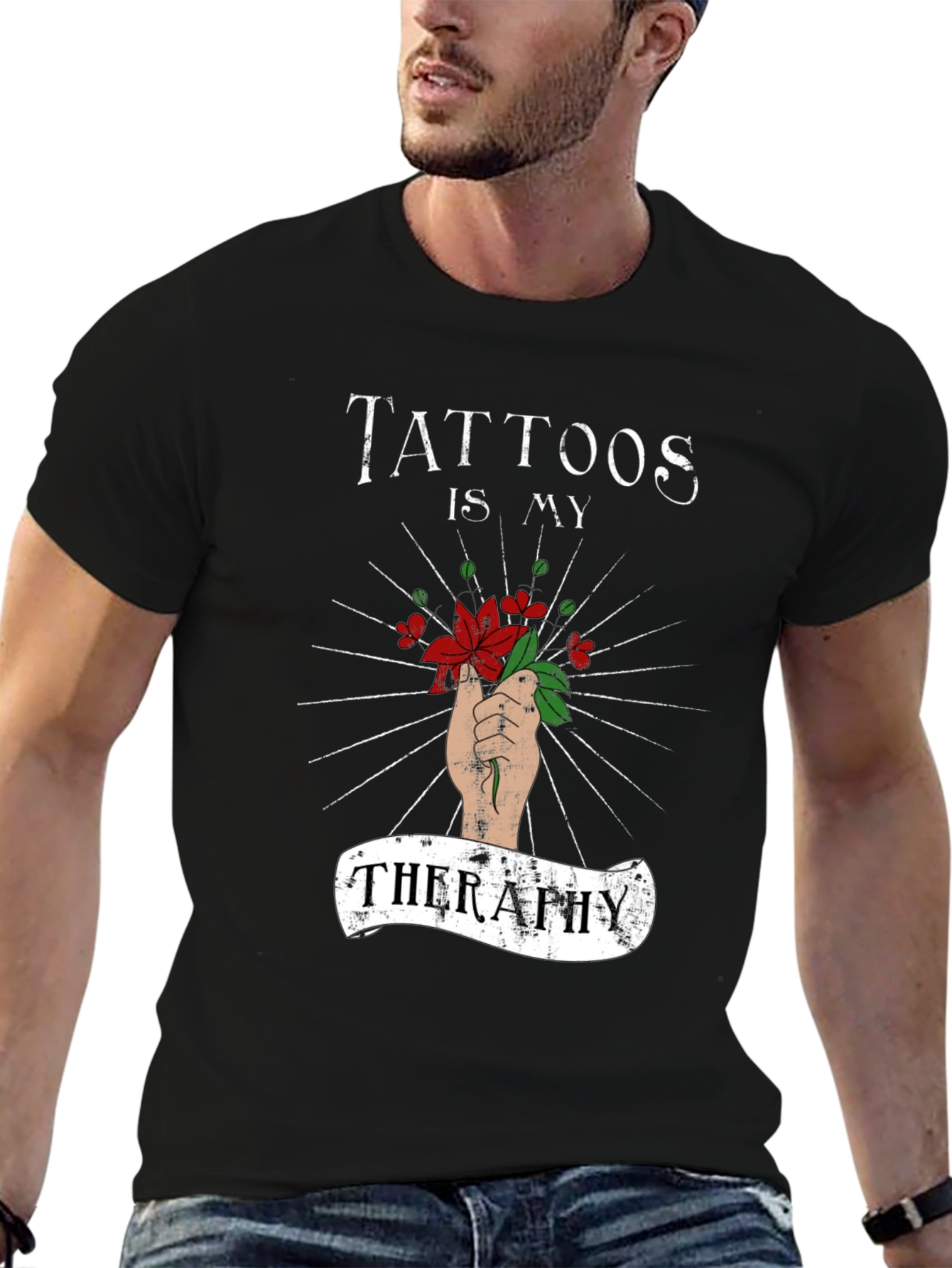 Tattoos is My Therapy Graphic Tee
