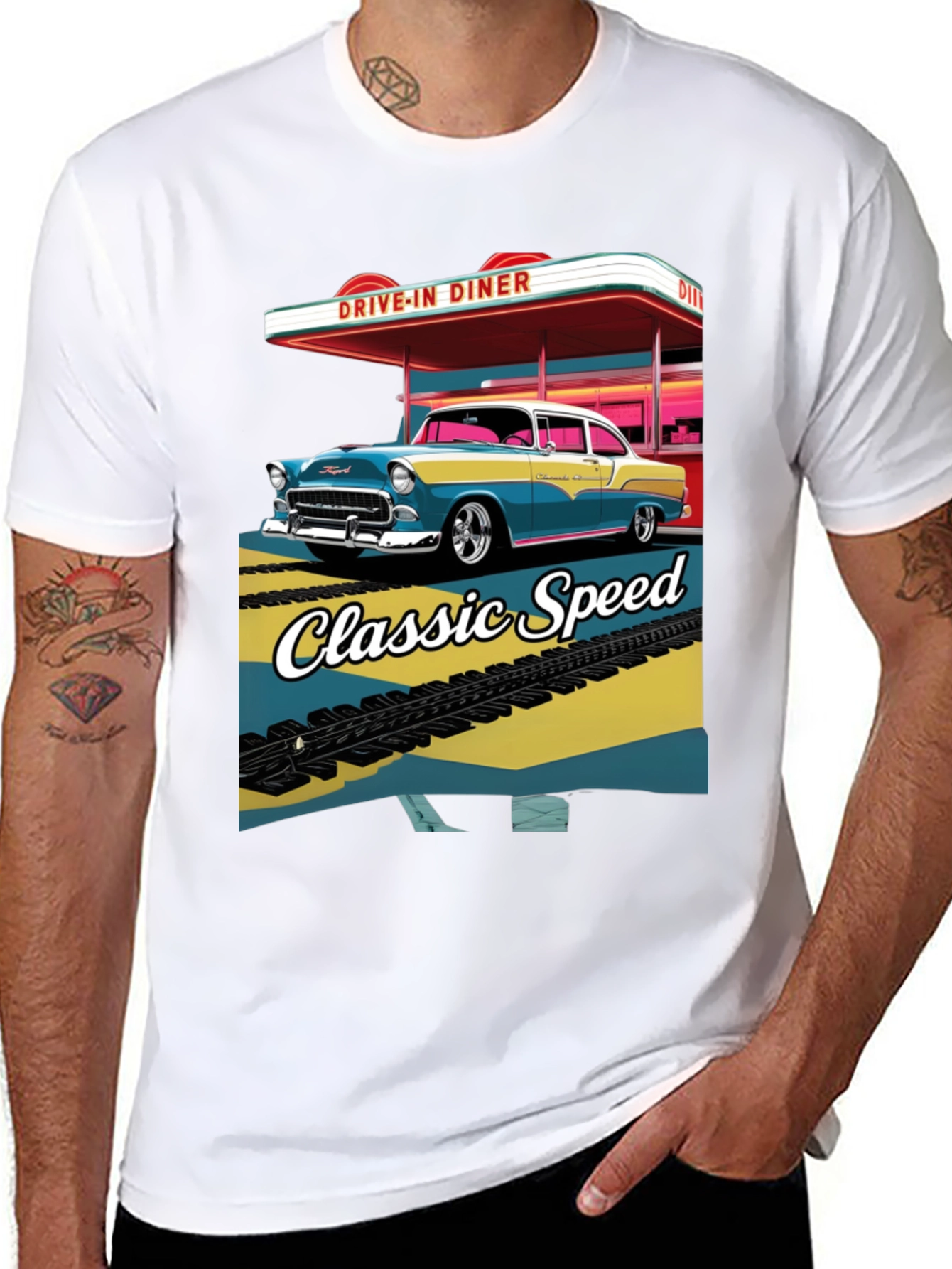 Classic Speed Diner Graphic T-Shirt