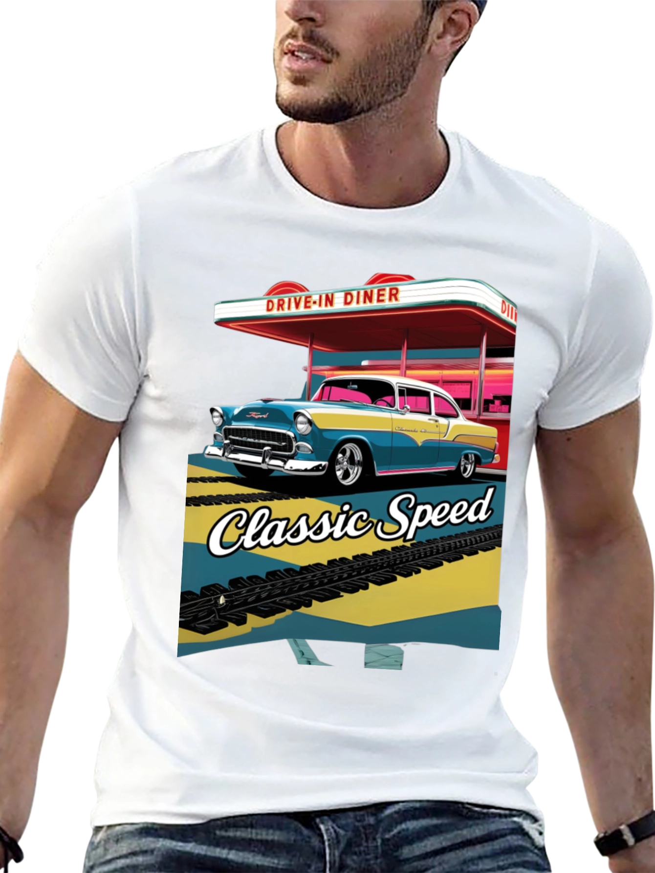 Classic Speed Diner Graphic T-Shirt
