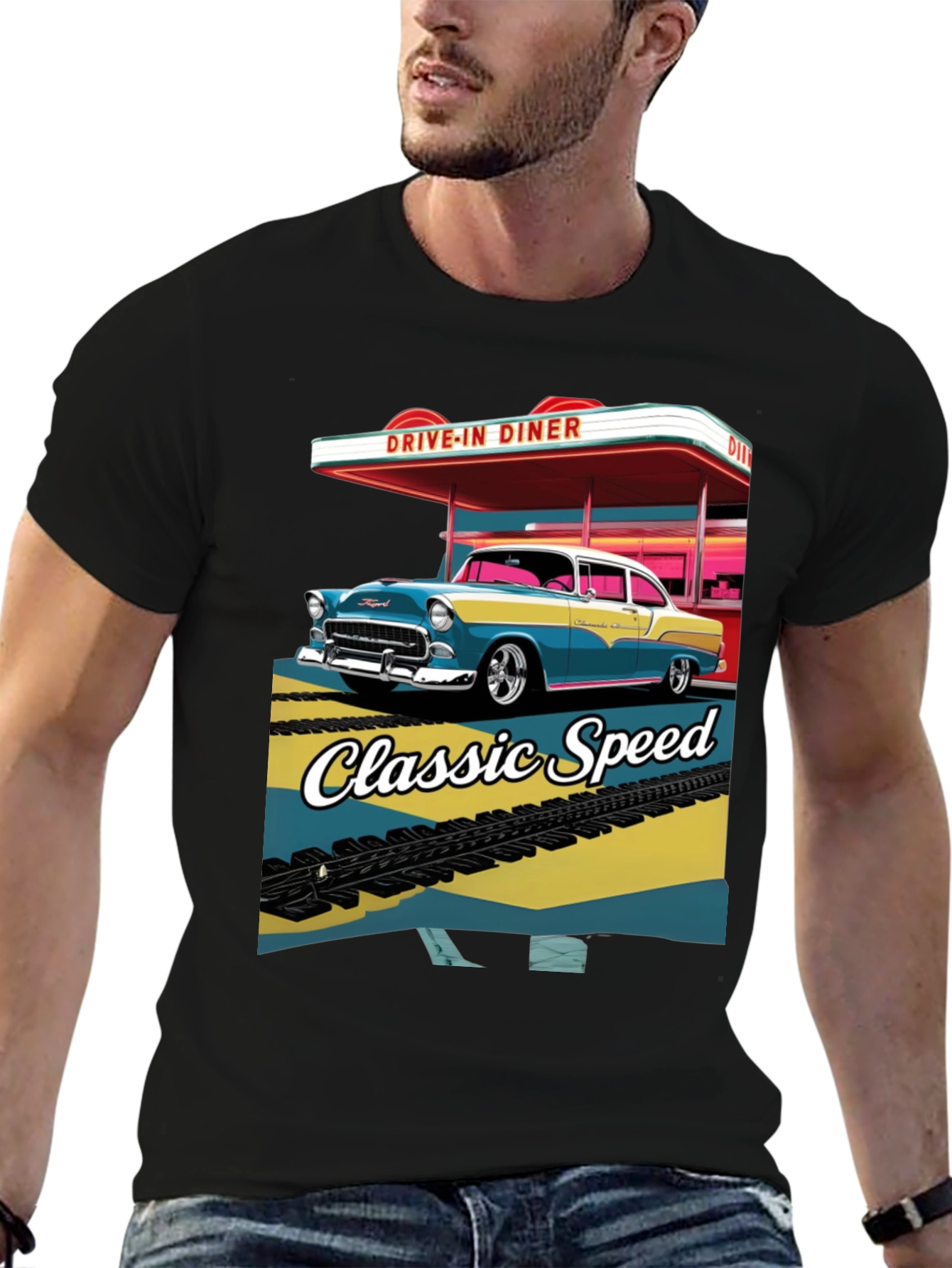 Classic Speed Diner Graphic T-Shirt