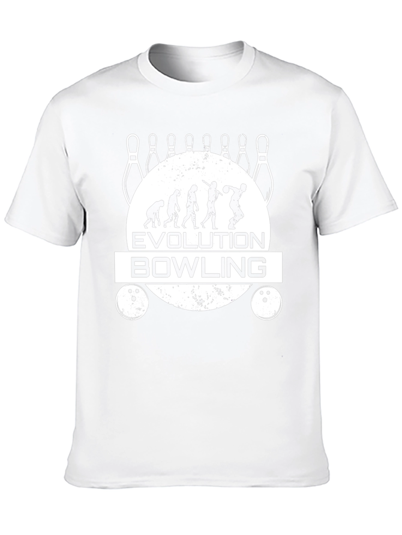 Evolution of Bowling Black Graphic Tee