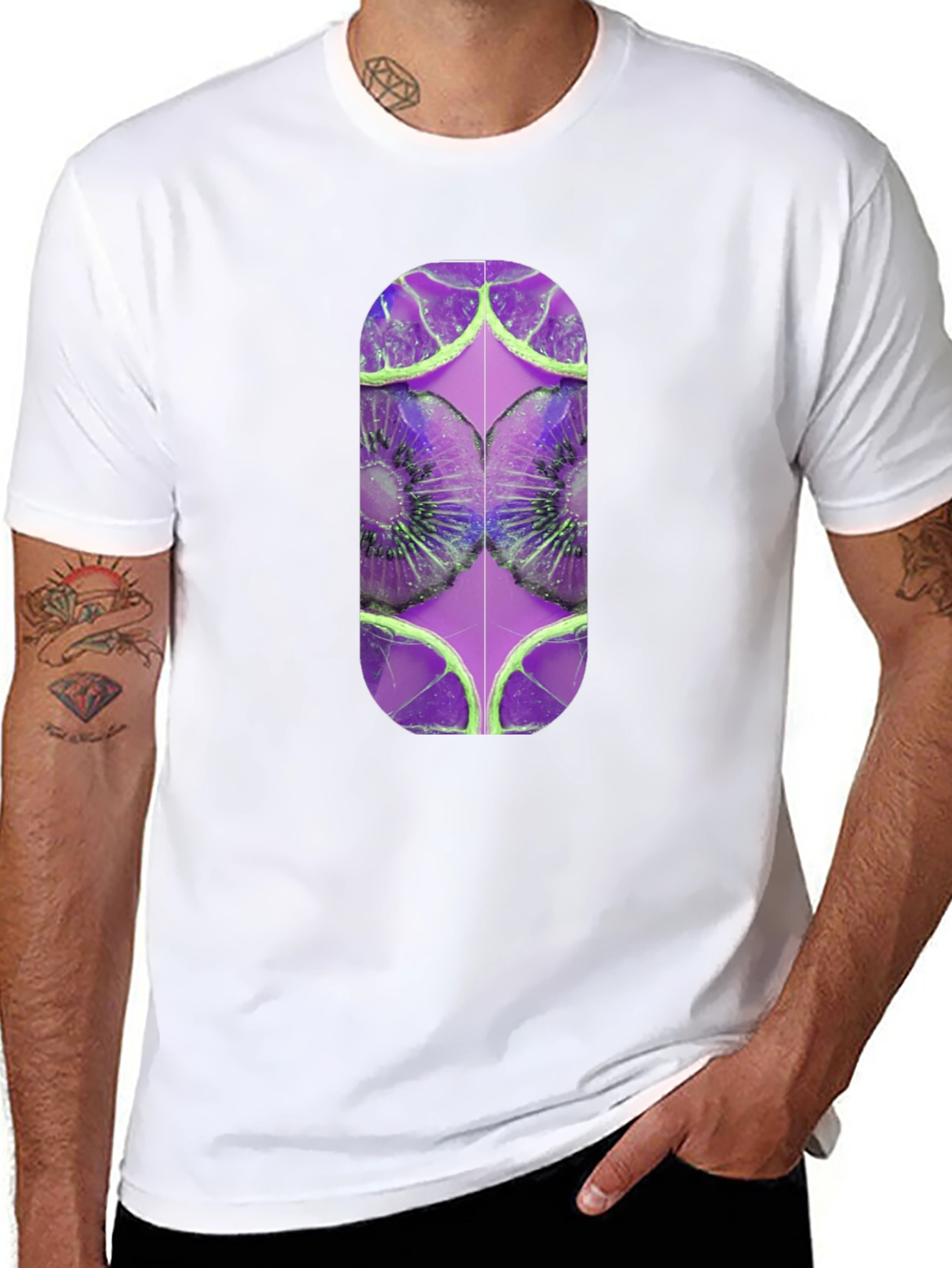 Kiwi Dream T-Shirt - Abstract Fruit Design