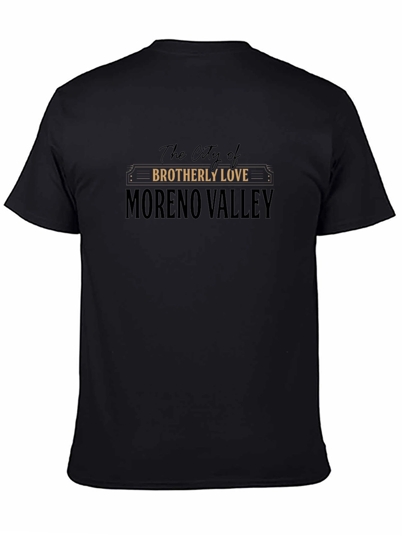 Moreno Valley Brotherly Love Black T-Shirt