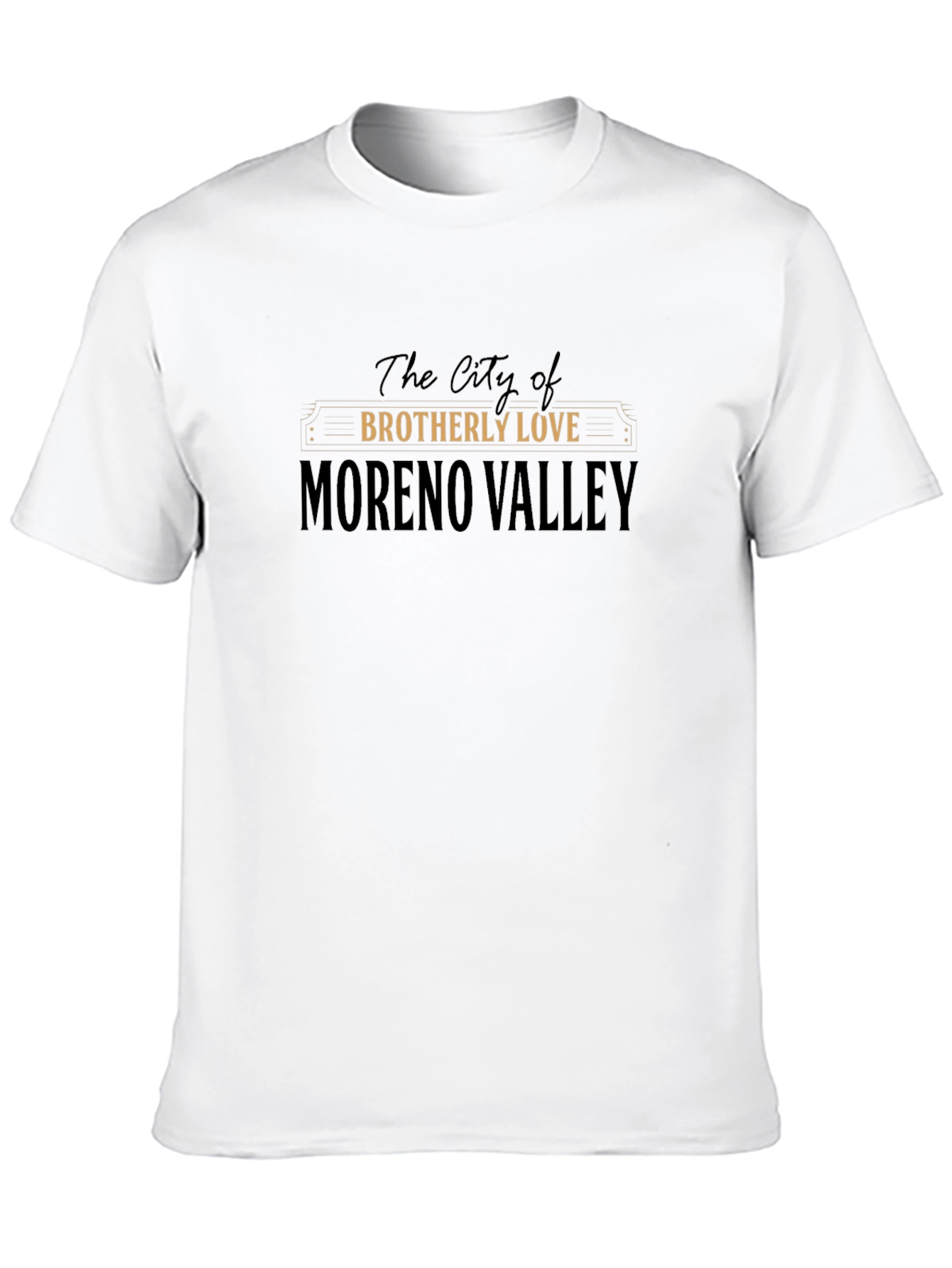Moreno Valley Brotherly Love Black T-Shirt