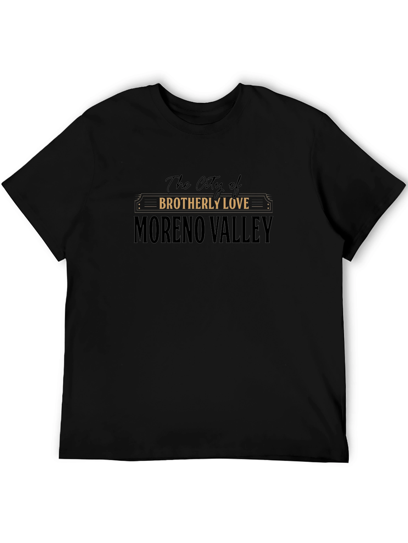 Moreno Valley Brotherly Love Black T-Shirt